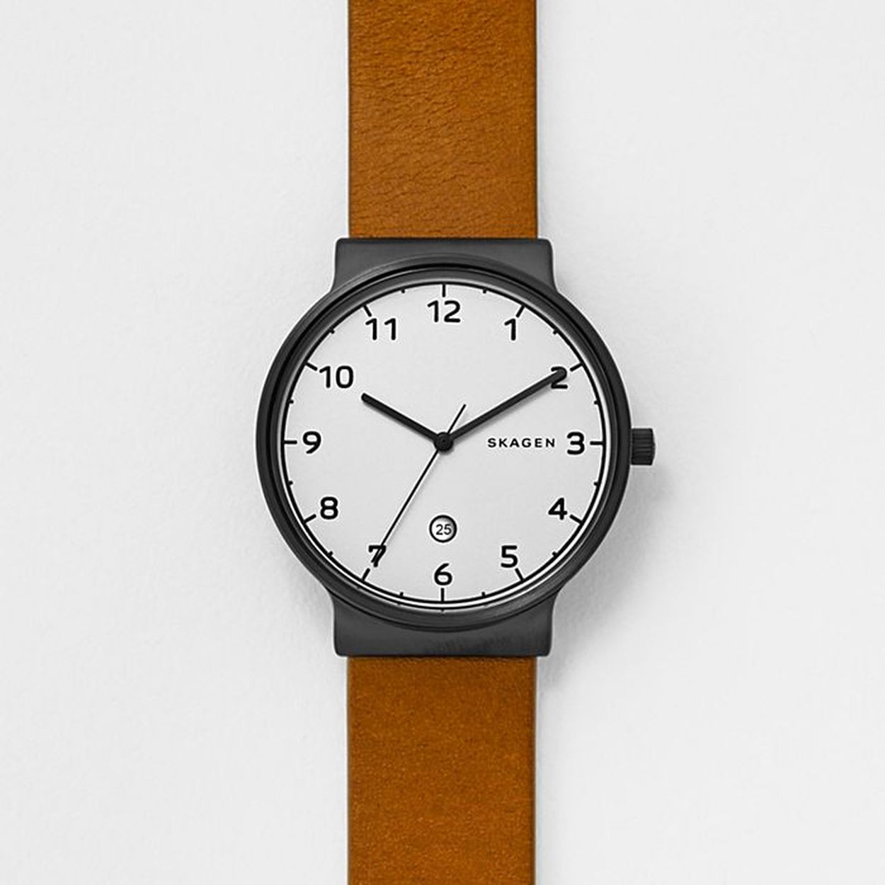 Skagen horloge leder G SS BK LR BR W SKW6297