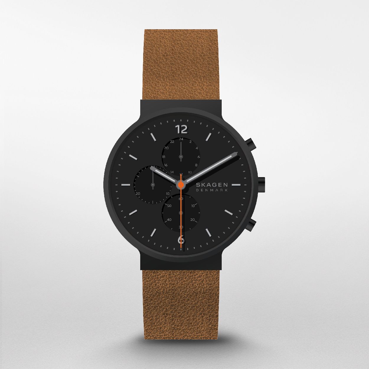 Dit herenhorloge is van het merk Skagen. Het is een chrono horloge met een band gemaakt van leer. De diameter van de kast is 40 mm.
De verdere specificaties van het horloge zijn als volgt:
Bandbreedte (mm): 20
Kastmateriaal: edelstaal
Techniek: quartz