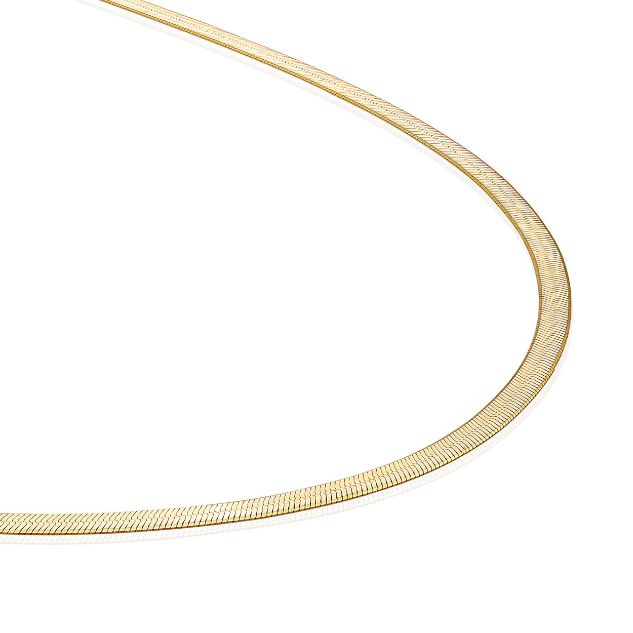 Visgraat Ketting 50cm - Goud