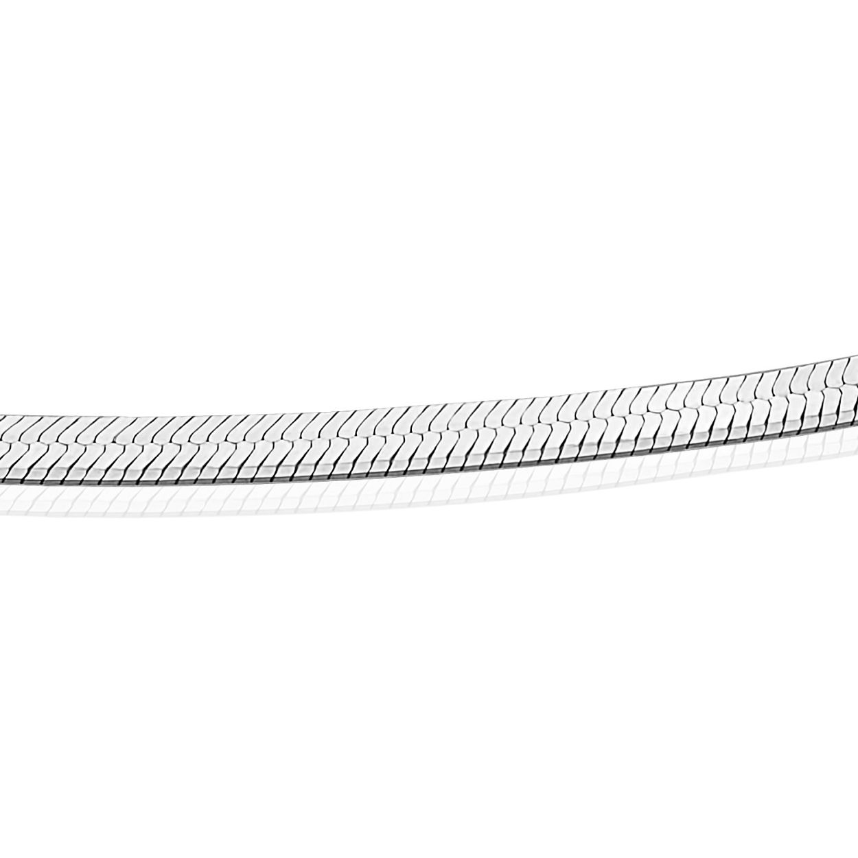 Visgraat Ketting 45cm - Zilver
