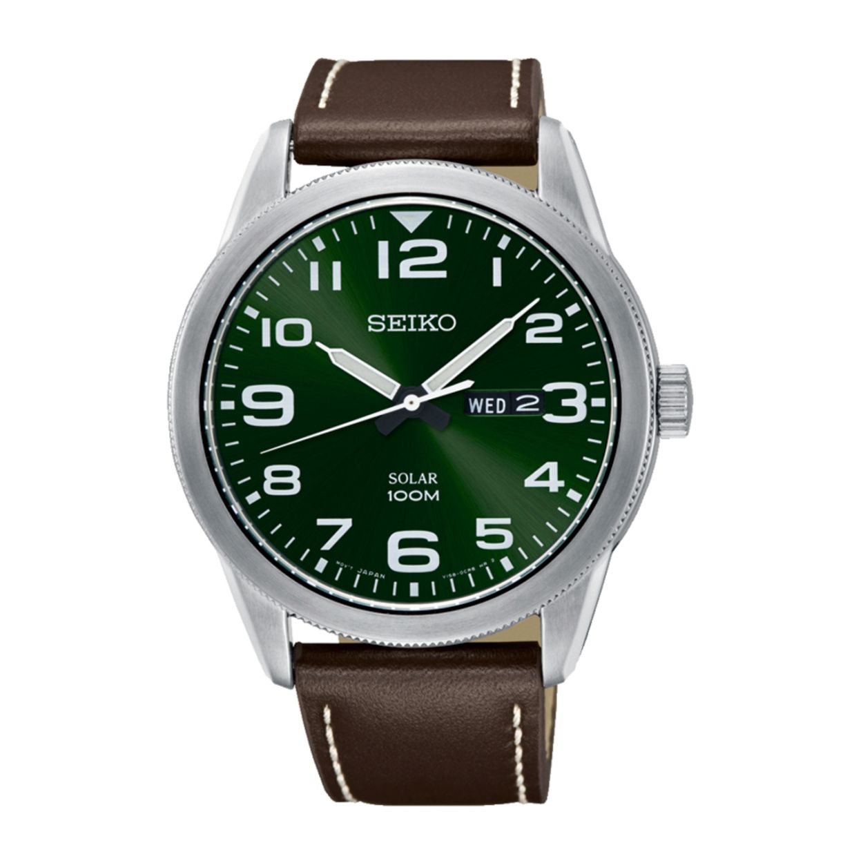 Dit herenhorloge is van het merk Seiko. Het is een analoog horloge gemaakt van staal. De diameter van de kast is 43 mm en de kast is 11 mm dik.
De verdere specificaties van het horloge zijn als volgt:
Glassoort: hardlex mineraal glas
Bandbreedte: 22
Kastmateriaal: staal
Waterdichtheid: 10 ATM
Techniek: quartz