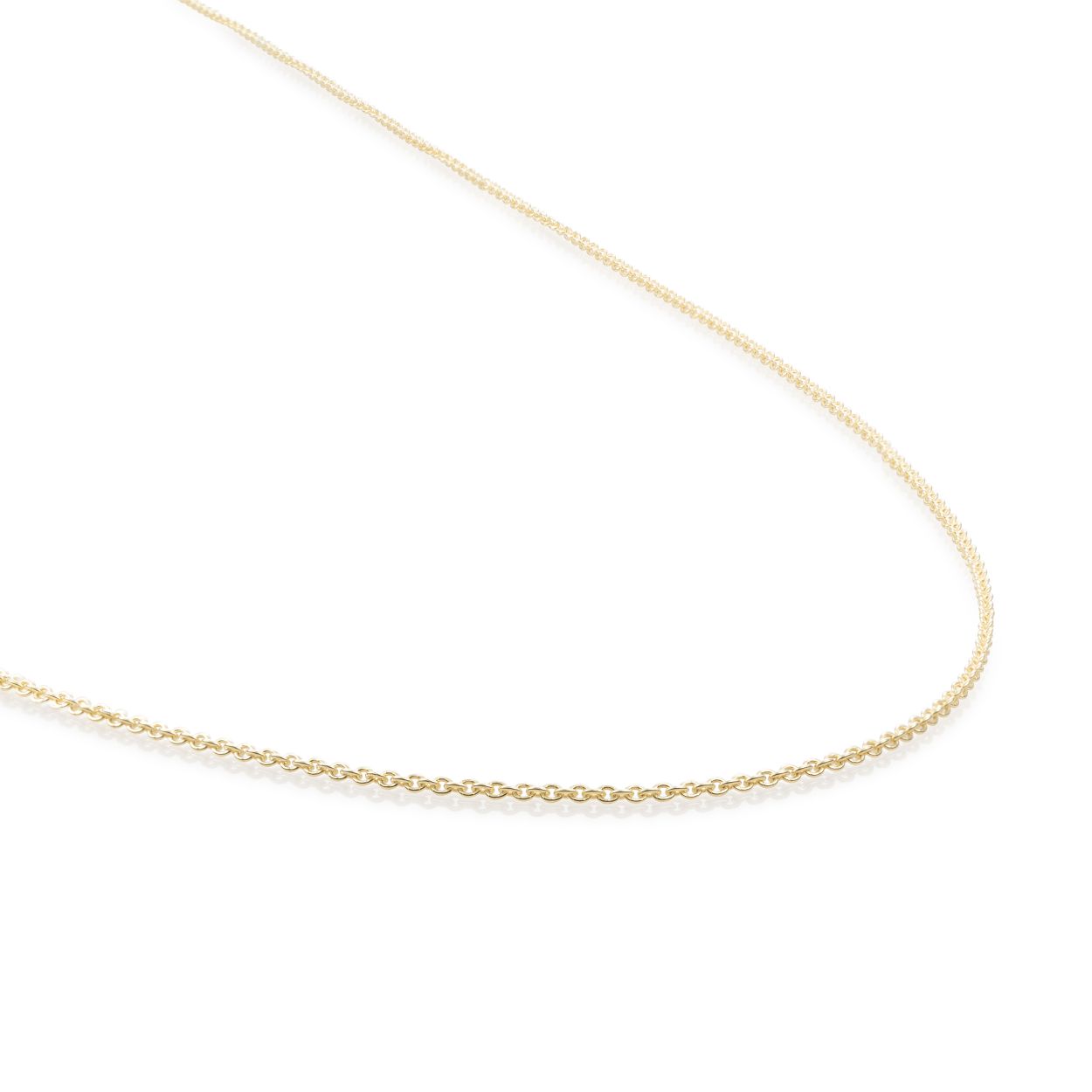 Collier - Ankerketting Goud verguld - Zilver - 50cm