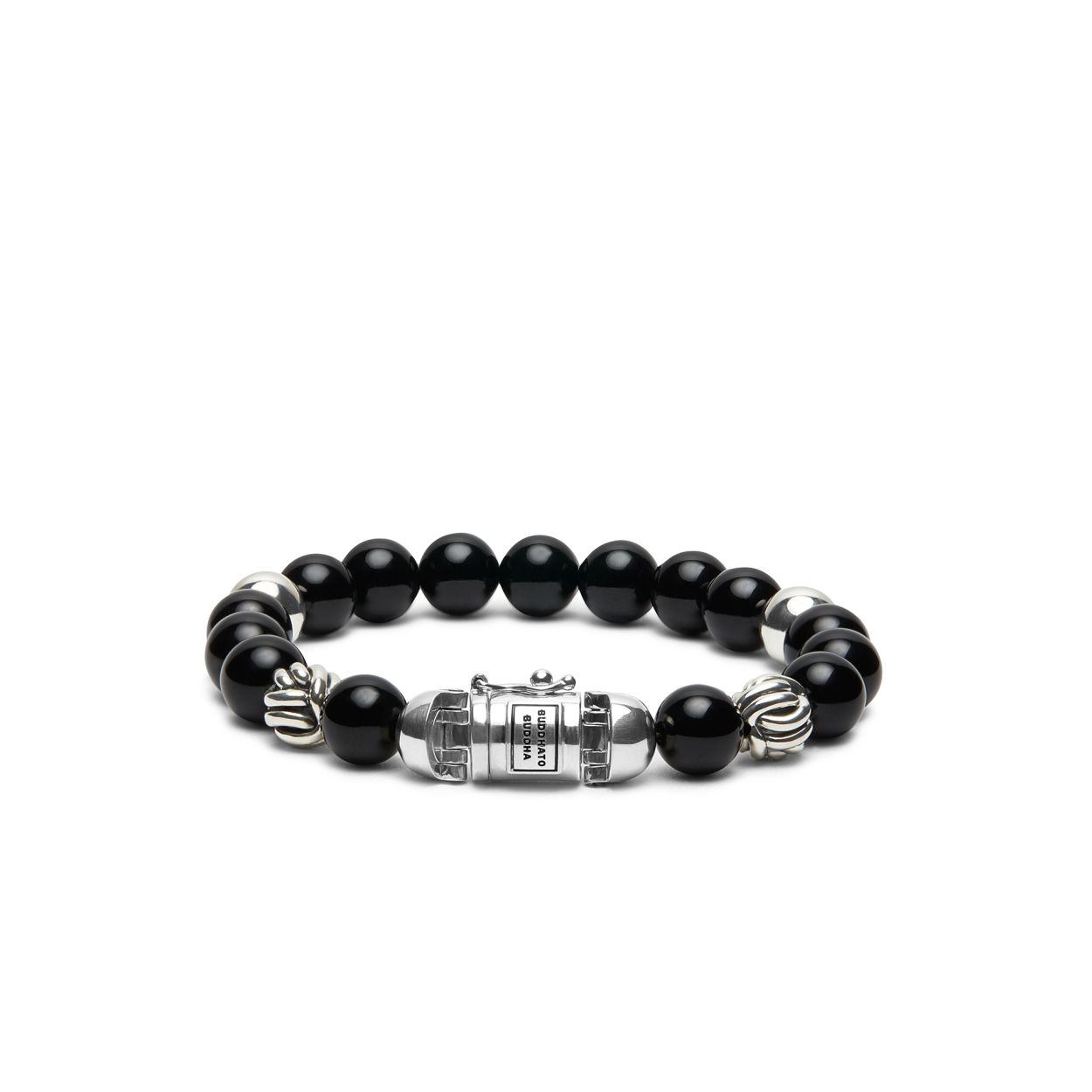 Buddha to Buddha - Armband Spirit Bead Onyx 188ON F maat: 21cm - 001J011881506