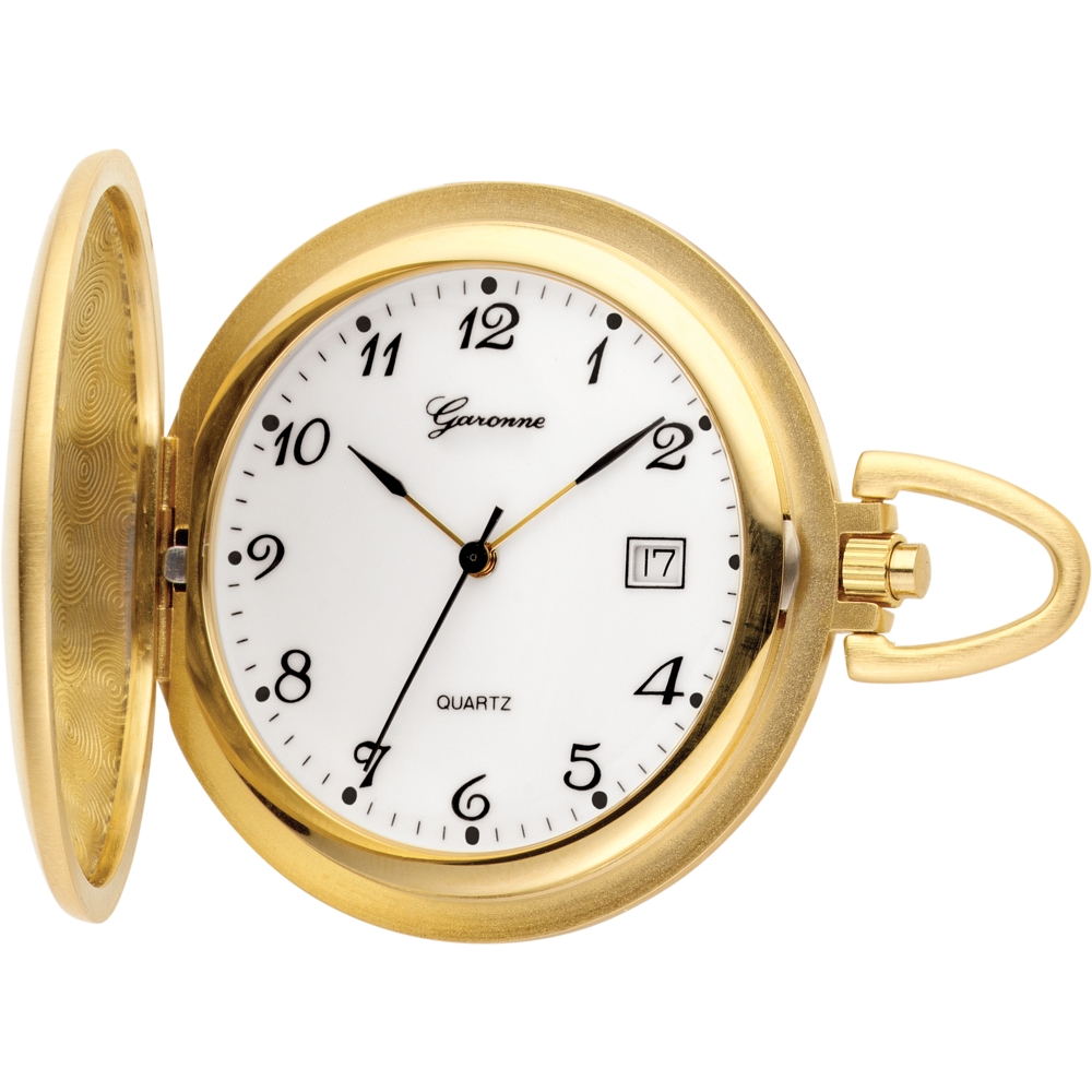 Dit is een zakhorloge van het merk Garonne.