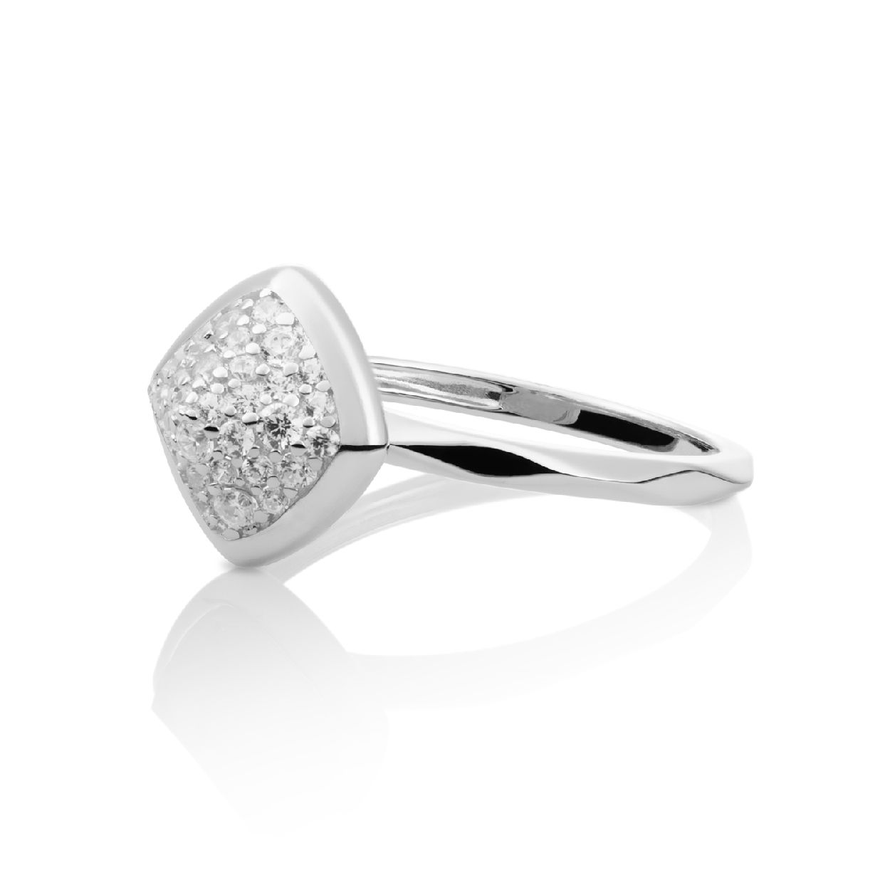 Ring - Zilver - Zirkonia - 54