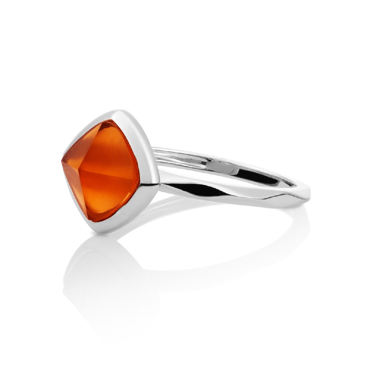 Ring - Zilver - Citrien Quartz - 60