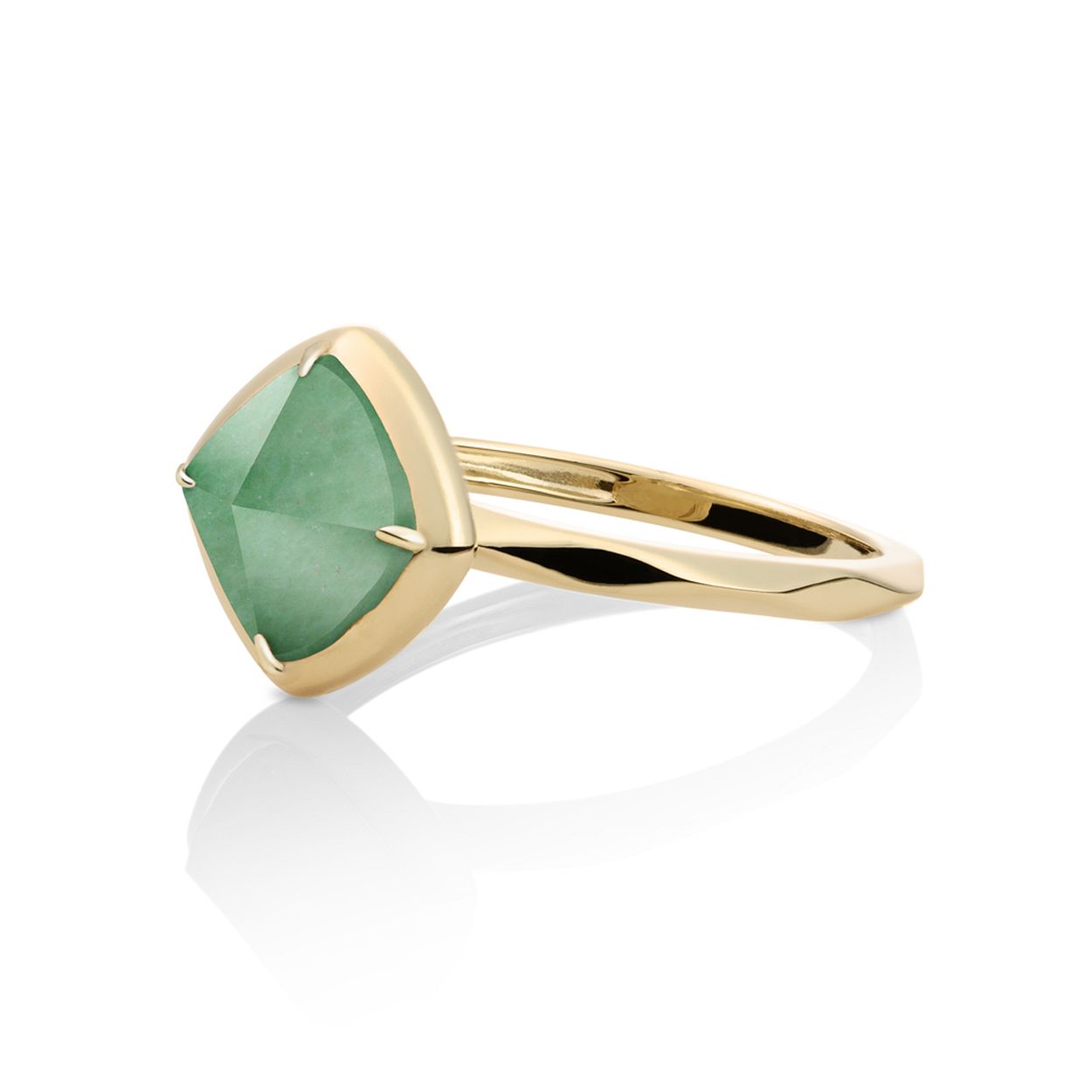 Dit is een ring van het merk Sparkling Jewels. De ringmaat is 56. De kleur is goud. Dit sieraad is gemaakt van 9 karaat goud. Dit sieraad bevat een groene aventurijn (green aventurine).