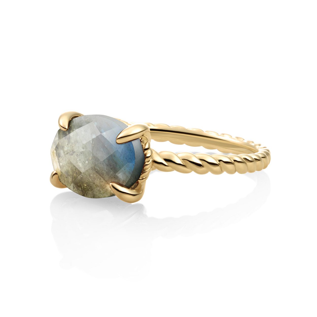 Deze ring is van het merk Sparkling Jewels. Het is een damessieraad gemaakt van goud. De ring is goud van kleur.
De verdere specificaties van de/het ring zijn als volgt:
Steensoort: Labradoriet