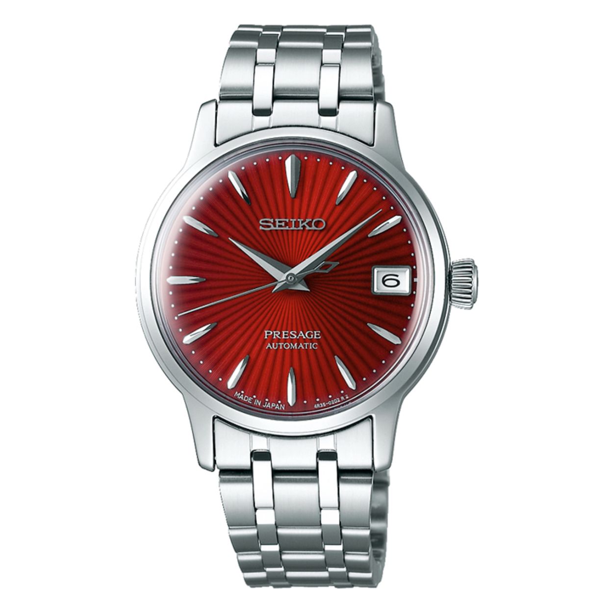 Dit dameshorloge is van het merk Seiko. Het is een analoog horloge gemaakt van staal. De diameter van de kast is 33.8 mm en de kast is 11.5 mm dik.
De verdere specificaties van het horloge zijn als volgt:
Glassoort: hardlex mineraal glas
Bandbreedte: 15
Kastmateriaal: staal
Waterdichtheid: 5 ATM
Techniek: automaat
