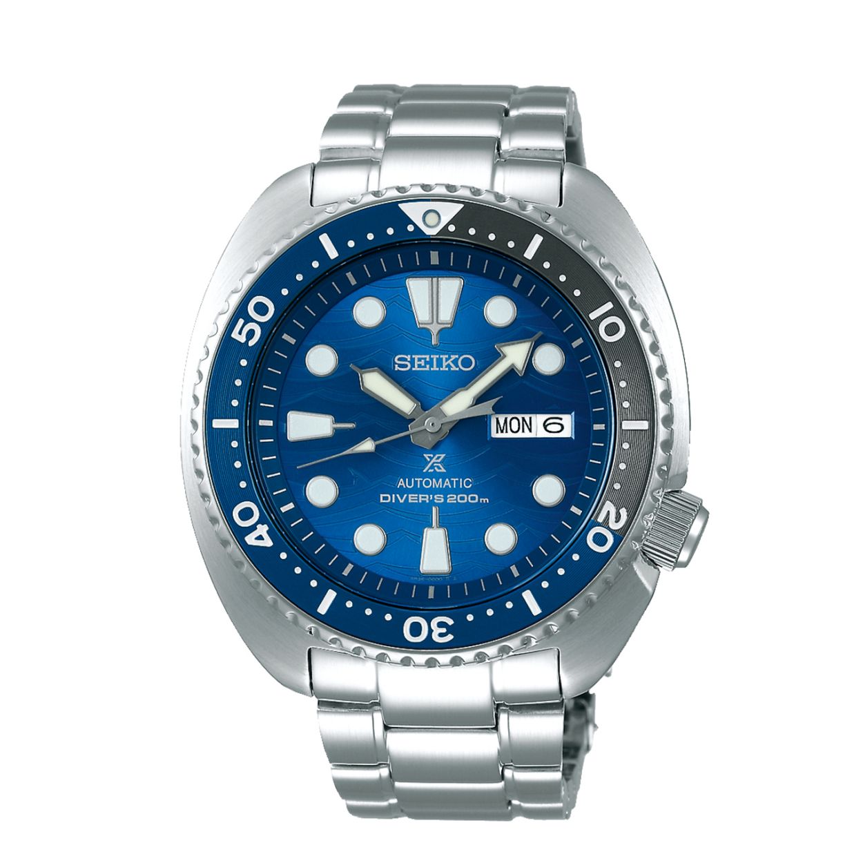 Dit herenhorloge is van het merk Seiko. Het is een analoog horloge gemaakt van staal. De diameter van de kast is 45 mm en de kast is 13 mm dik.
De verdere specificaties van het horloge zijn als volgt:
Glassoort: hardlex mineraal glas
Bandbreedte: 20
Kastmateriaal: staal
Waterdichtheid: 20 ATM
Techniek: automaat