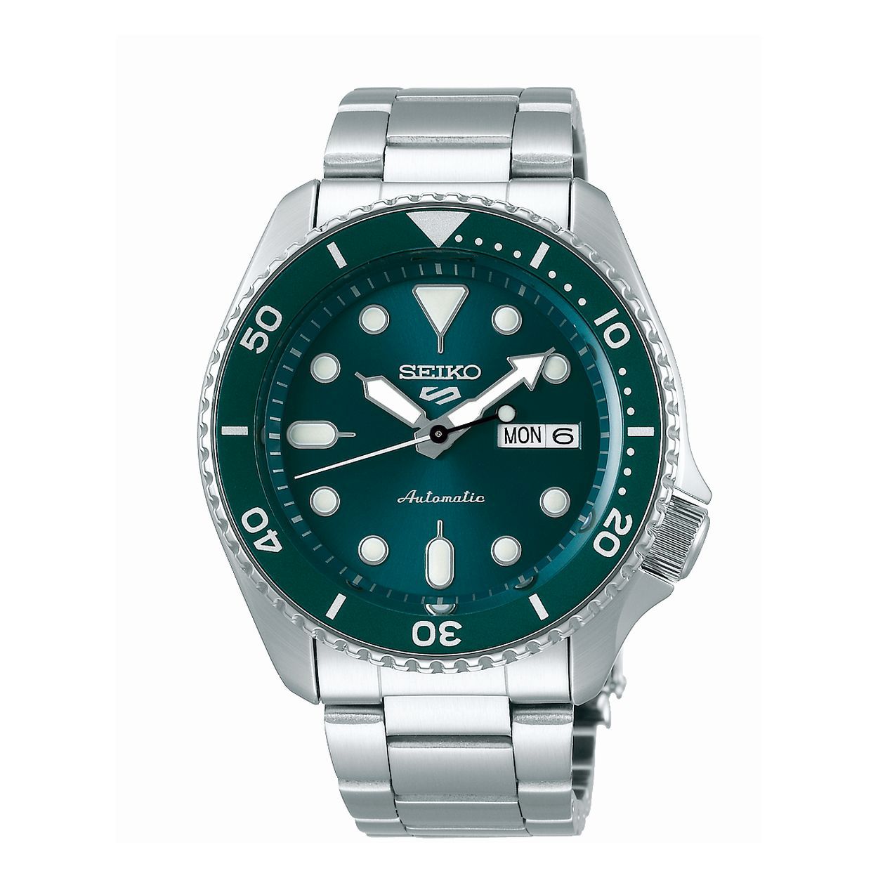 Dit herenhorloge is van het merk Seiko. Het is een analoog horloge gemaakt van staal. De diameter van de kast is 42.5 mm en de kast is 14 mm dik.
De verdere specificaties van het horloge zijn als volgt:
Glassoort: hardlex mineraal glas
Bandbreedte: 22
Kastmateriaal: staal
Waterdichtheid: 10 ATM
Techniek: automaat