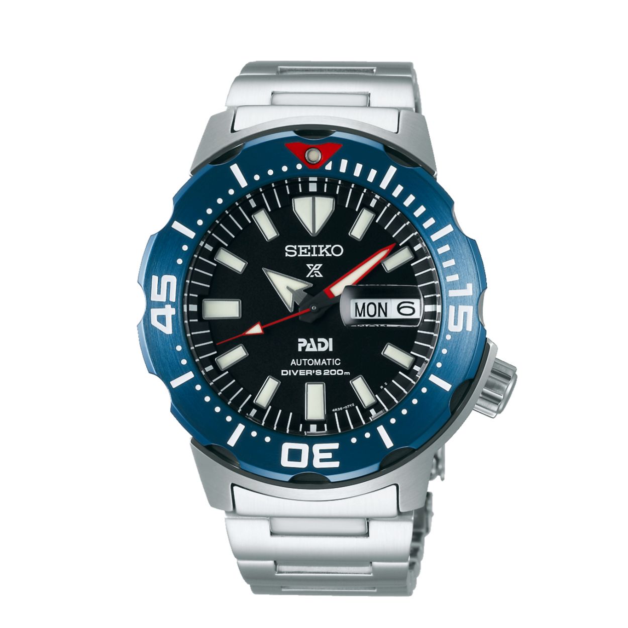 Dit herenhorloge is van het merk Seiko. Het is een analoog horloge gemaakt van staal. De diameter van de kast is 42.4 mm en de kast is 13.2 mm dik.
De verdere specificaties van het horloge zijn als volgt:
Glassoort: hardlex mineraal glas
Bandbreedte: 20
Kastmateriaal: staal
Waterdichtheid: 20 ATM
Techniek: automaat
