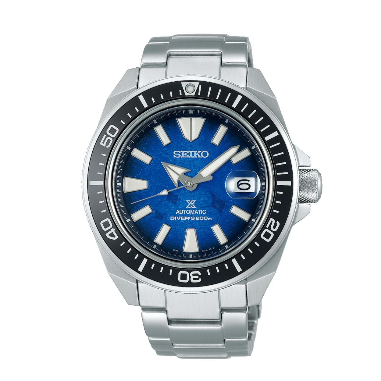 Dit herenhorloge is van het merk Seiko. Het is een analoog horloge gemaakt van staal. De diameter van de kast is 43.8 mm en de kast is 14.5 mm dik.
De verdere specificaties van het horloge zijn als volgt:
Glassoort: hardlex mineraal glas
Bandbreedte: 20
Kastmateriaal: staal
Waterdichtheid: 20 ATM
Techniek: automaat