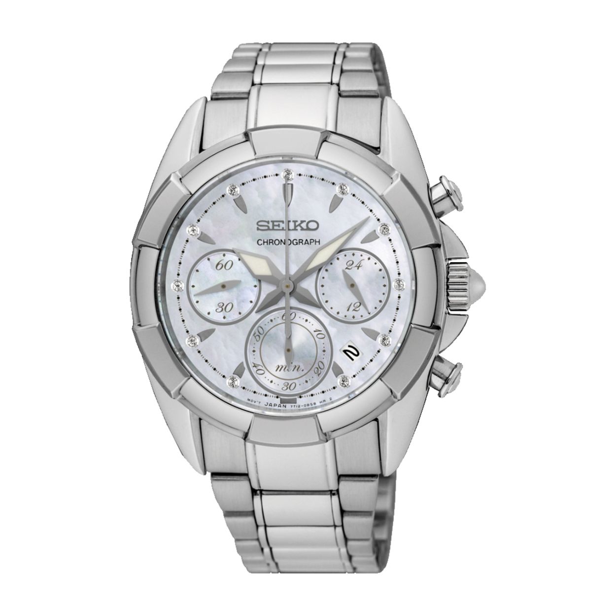 Dit dameshorloge is van het merk Seiko. Het is een analoog horloge gemaakt van staal. De diameter van de kast is 38 mm en de kast is 10.5 mm dik.
De verdere specificaties van het horloge zijn als volgt:
Glassoort: hardlex mineraal glas
Bandbreedte: 18
Kastmateriaal: staal
Waterdichtheid: 3 ATM
Techniek: automaat