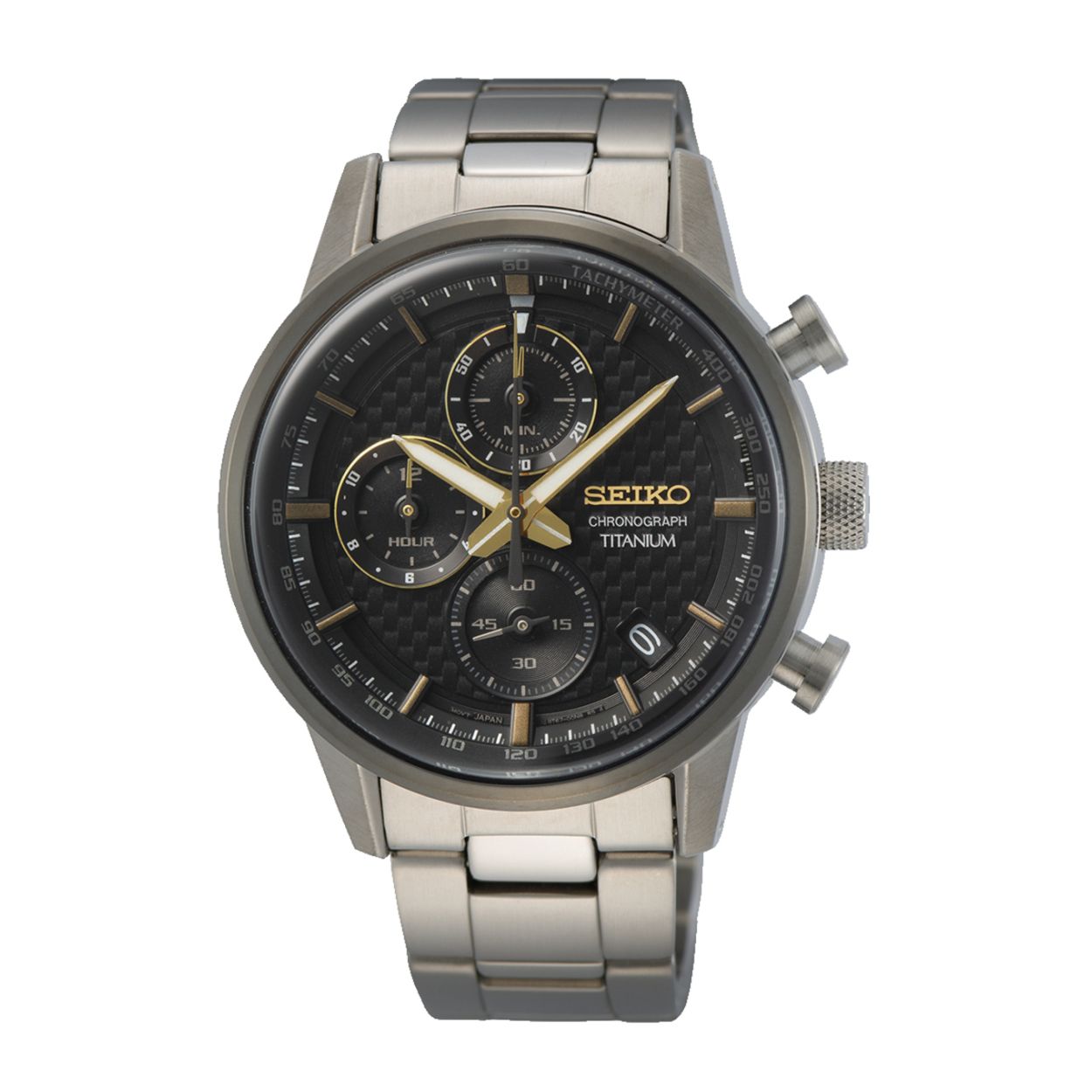 Dit herenhorloge is van het merk Seiko. Het is een chronograaf horloge gemaakt van leer. De diameter van de kast is 41.5 mm en de kast is 12 mm dik.
De verdere specificaties van het horloge zijn als volgt:
Glassoort: hardlex mineraal glas
Bandbreedte: 20
Kastmateriaal: staal
Waterdichtheid: 10 ATM
Techniek: quartz