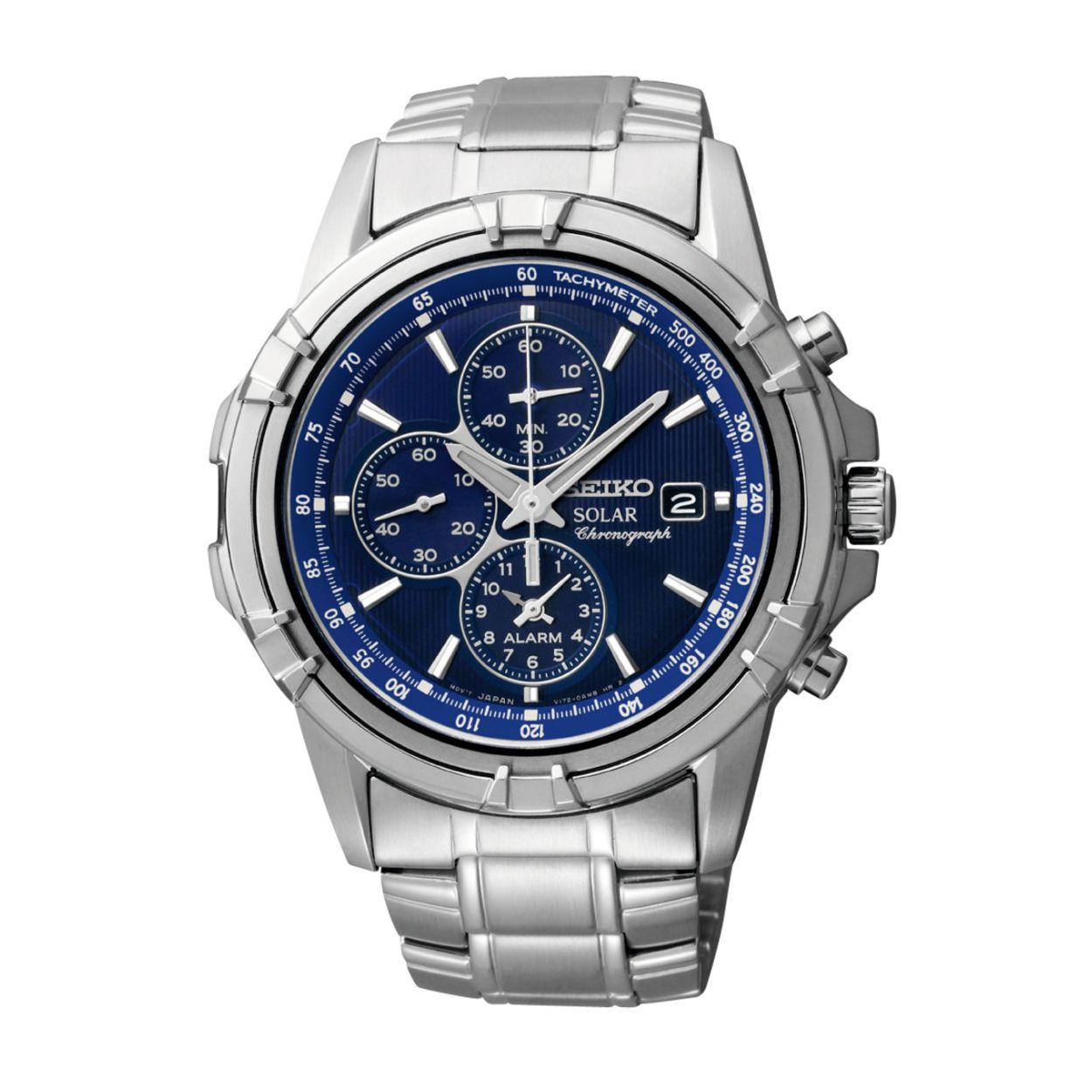 Dit herenhorloge is van het merk Seiko. Het is een chronograaf horloge gemaakt van titanium. De diameter van de kast is 41.6 mm en de kast is 14.5 mm dik.
De verdere specificaties van het horloge zijn als volgt:
Glassoort: hardlex mineraal glas
Bandbreedte: 18
Kastmateriaal: titanium
Waterdichtheid: 10 ATM
Techniek: quartz