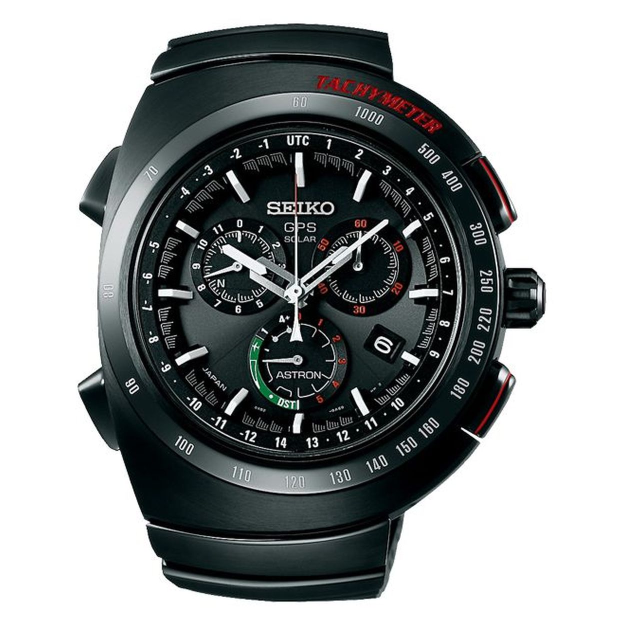 Seiko Astron - Giugiaro Limited Edition 3000 stuks wereldwijd, Chronograaf, Perpetual Calander, Zwart PVD, Ceramic + Titanium met saffierglas, 100 meter WR, Caliber 8X82-0AP0 - SSE121J1