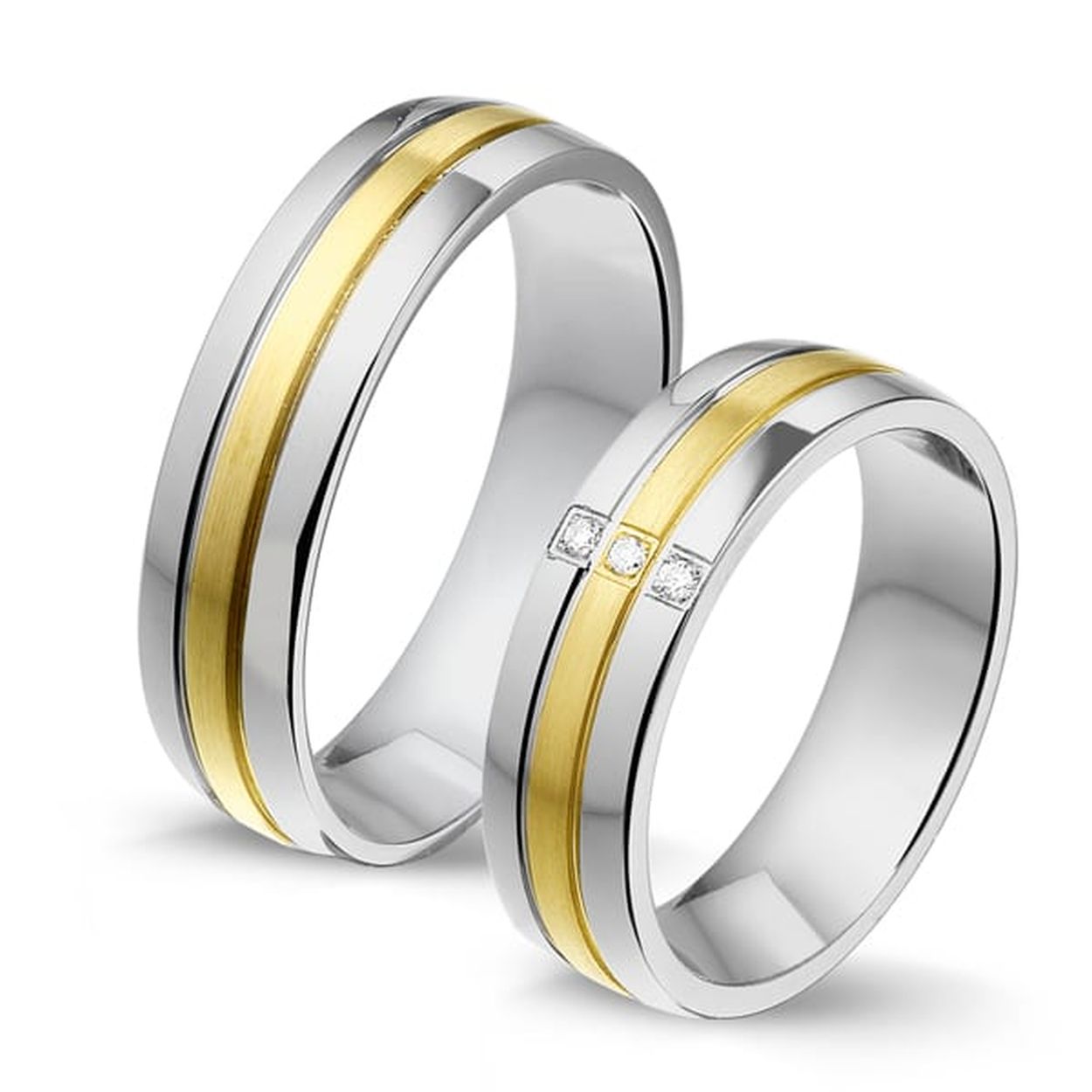 Alliance  Trouwringen STG603. Deze ring is gemaakt van Edelstaal.