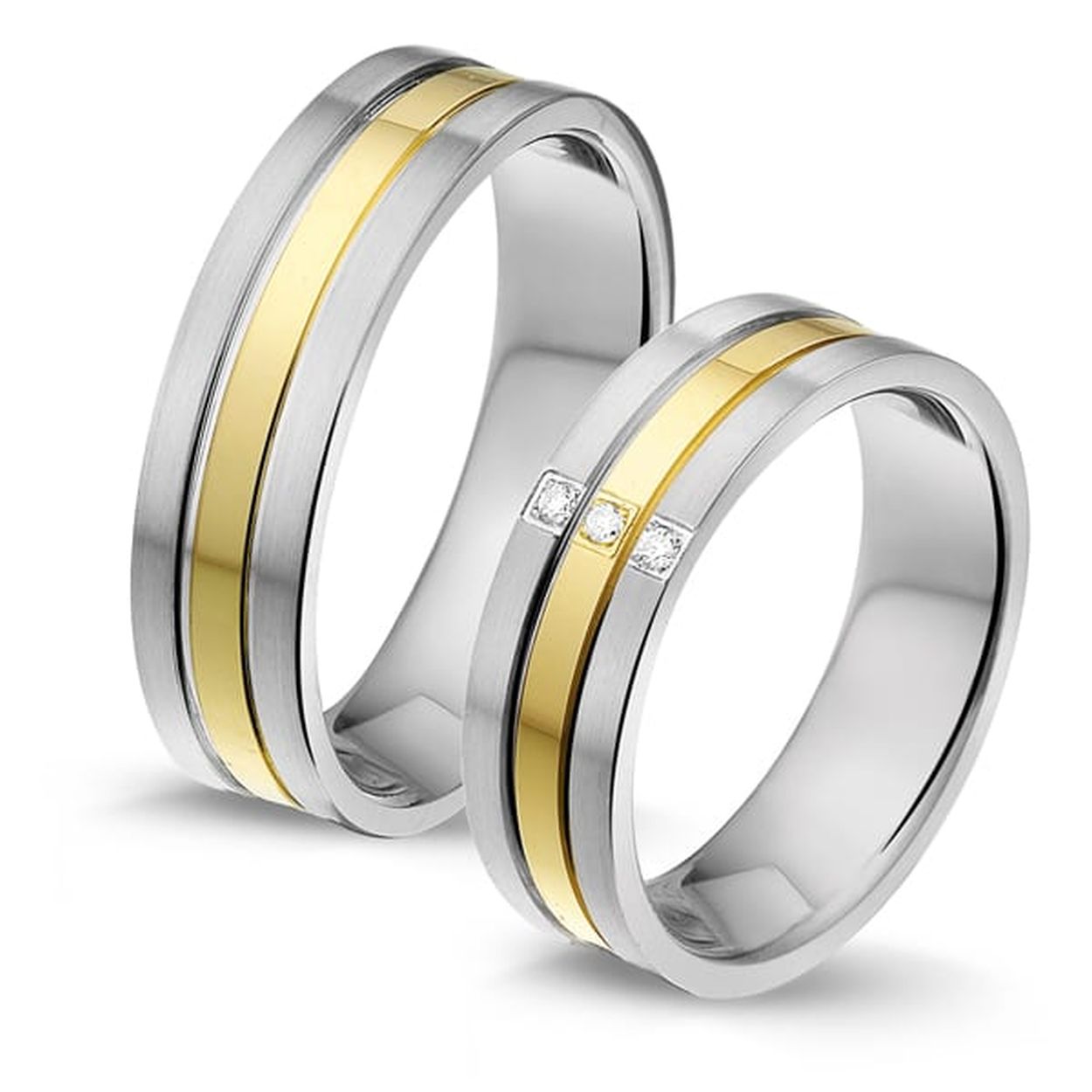 Alliance  Trouwringen STG635. Deze ring is gemaakt van Edelstaal.
