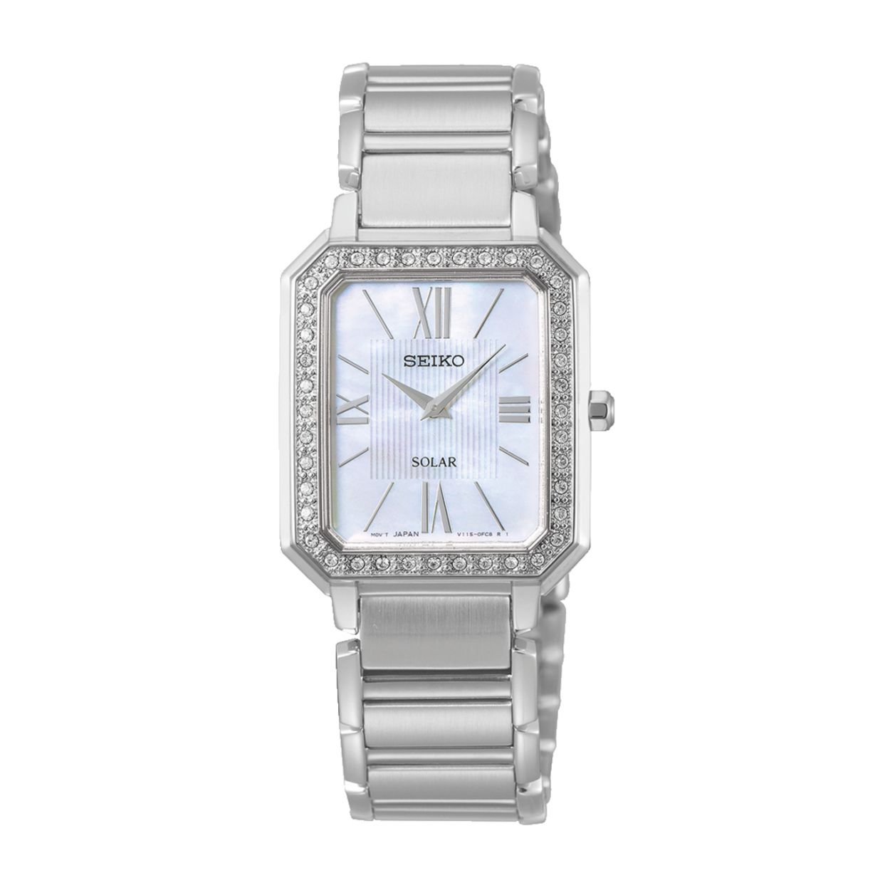 Dit dameshorloge is van het merk Seiko en heeft een solar uurwerk.