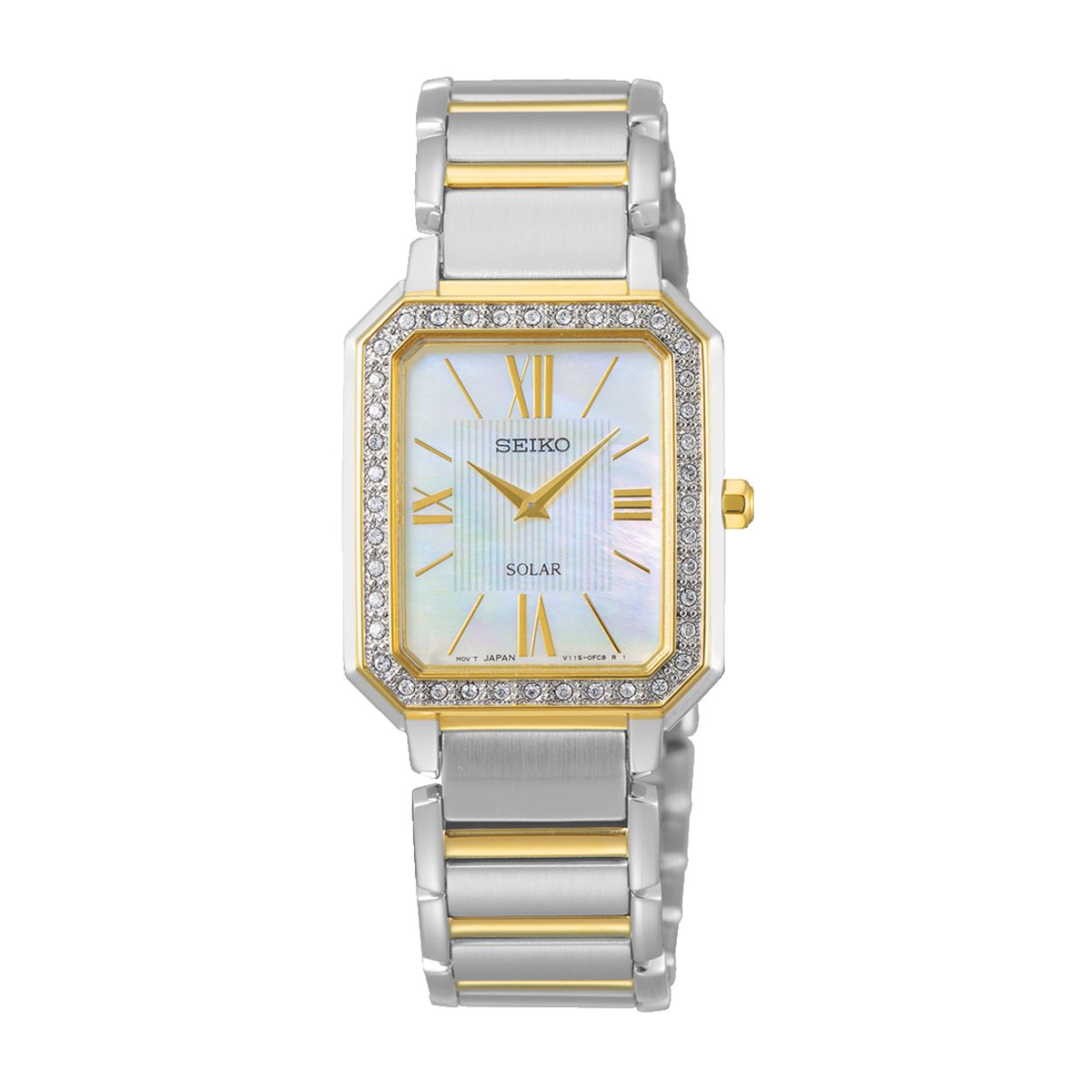 Dit herenhorloge is van het merk Seiko. Het is een chronograaf horloge gemaakt van staal. De diameter van de kast is 41.4 mm en de kast is 12 mm dik.
De verdere specificaties van het horloge zijn als volgt:
Glassoort: saffier glas
Bandbreedte: 18
Kastmateriaal: staal
Waterdichtheid: 10 ATM
Techniek: solar