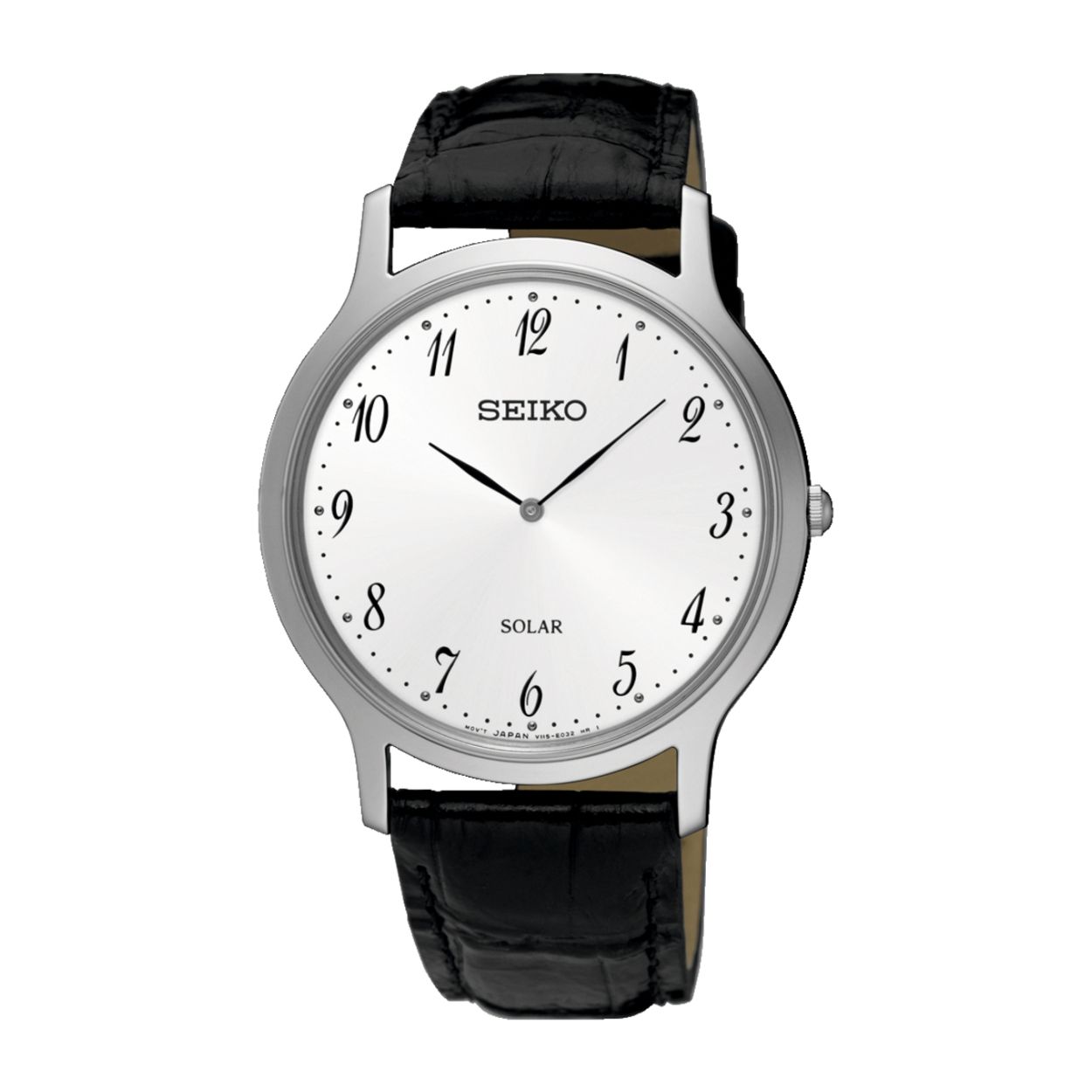 Dit herenhorloge is van het merk Seiko. Het is een analoog horloge gemaakt van staal. De diameter van de kast is 24.7 mm en de kast is 6.5 mm dik.
De verdere specificaties van het horloge zijn als volgt:
Glassoort: hardlex mineraal glas
Bandbreedte: 16
Kastmateriaal: staal
Waterdichtheid: 3 ATM
Techniek: solar