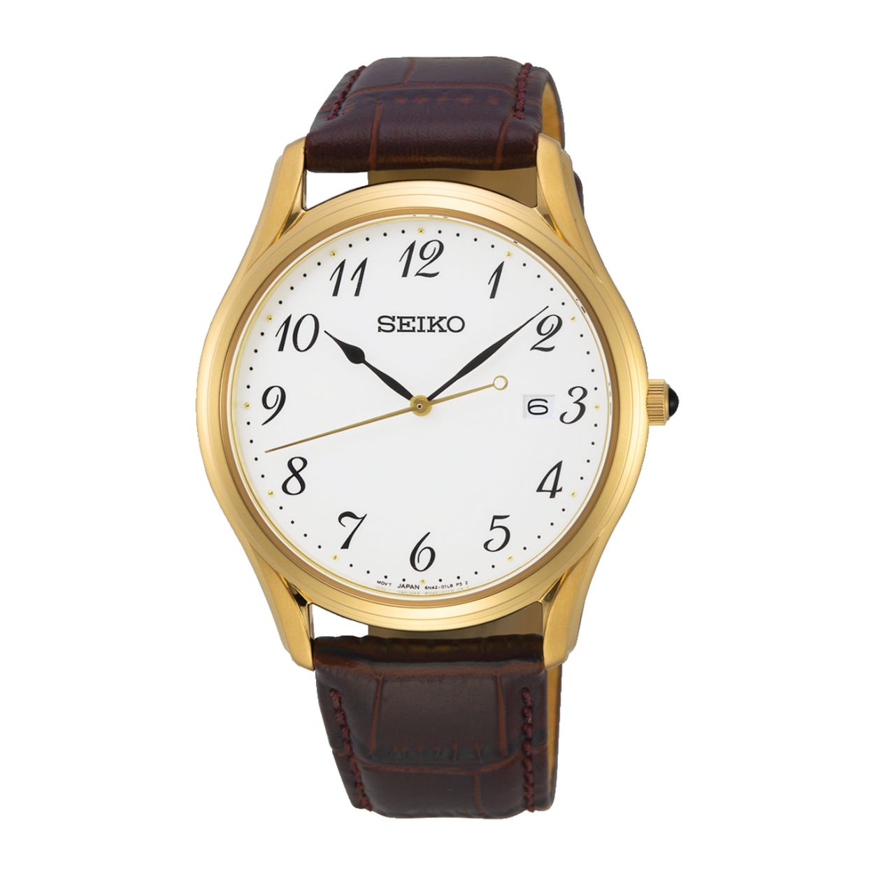 Dit herenhorloge is van het merk Seiko. Het is een analoog horloge gemaakt van staal. De diameter van de kast is 39 mm en de kast is 8 mm dik.
De verdere specificaties van het horloge zijn als volgt:
Glassoort: saffier glas
Bandbreedte: 20
Kastmateriaal: staal
Waterdichtheid: 5 ATM
Techniek: quartz