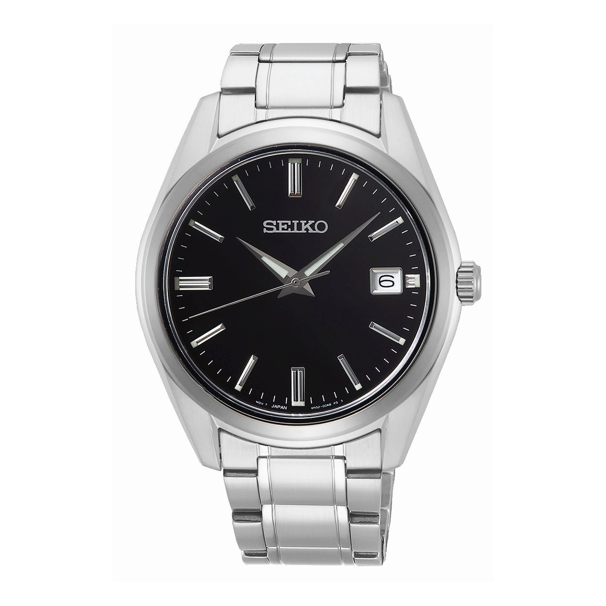 Dit herenhorloge is van het merk Seiko. Het is een analoog horloge gemaakt van leer. De diameter van de kast is 39 mm en de kast is 8 mm dik.
De verdere specificaties van het horloge zijn als volgt:
Glassoort: saffier glas
Bandbreedte: 20
Kastmateriaal: staal
Waterdichtheid: 5 ATM
Techniek: quartz