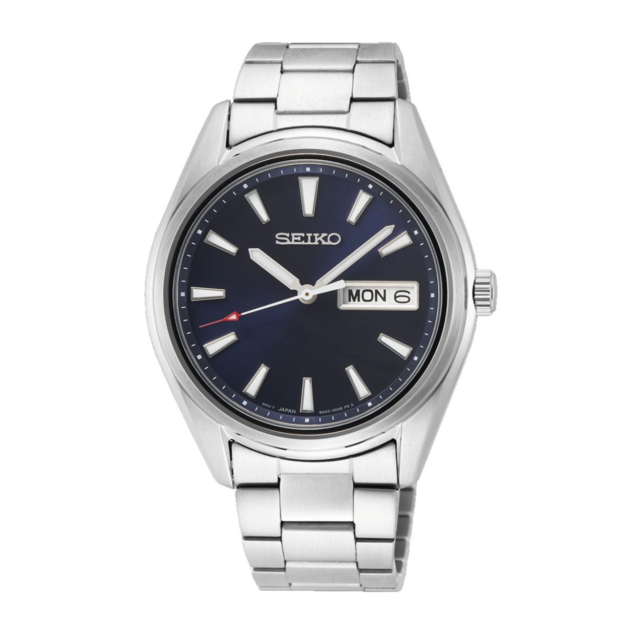 Dit herenhorloge is van het merk Seiko. Het is een analoog horloge gemaakt van staal. De diameter van de kast is 40.2 mm en de kast is 8.5 mm dik.
De verdere specificaties van het horloge zijn als volgt:
Glassoort: saffier glas
Bandbreedte: 18
Kastmateriaal: staal
Waterdichtheid: 10 ATM
Techniek: quartz