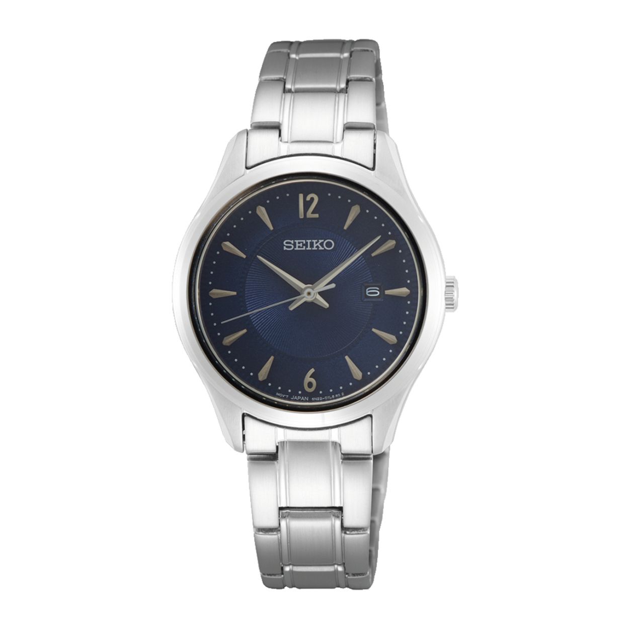 Dit herenhorloge is van het merk Seiko. Het is een analoog horloge gemaakt van staal. De diameter van de kast is 39.4 mm en de kast is 8 mm dik.
De verdere specificaties van het horloge zijn als volgt:
Glassoort: saffier glas
Bandbreedte: 18
Kastmateriaal: staal
Waterdichtheid: 10 ATM
Techniek: quartz