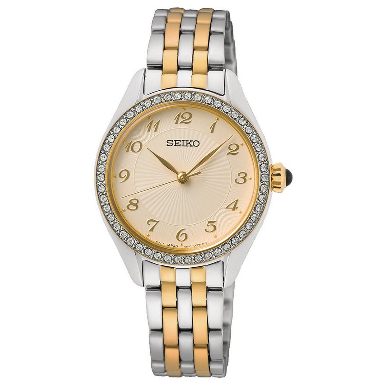 Dit Seiko horloge heeft referentienummer: SUR480P1

De Seiko is voorzien van een Kaliber V176 uurwerk en de kast is gemaakt van staal. Het horloge heeft een diameter van 29mm en is getest op een waterdichtheid van 3 ATM / 30 meter. De horlogeband is gemaakt van staal.