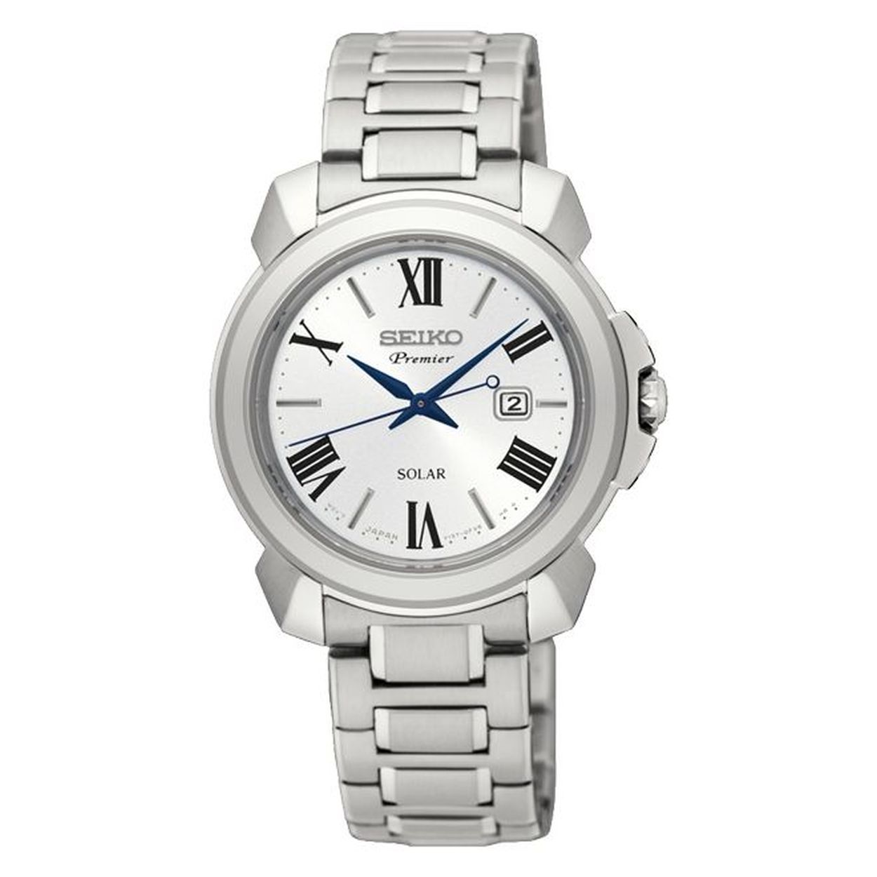 Seiko dames horloge. Een edelstaal horloge met een kastmaat van 31.5 mm. Solar