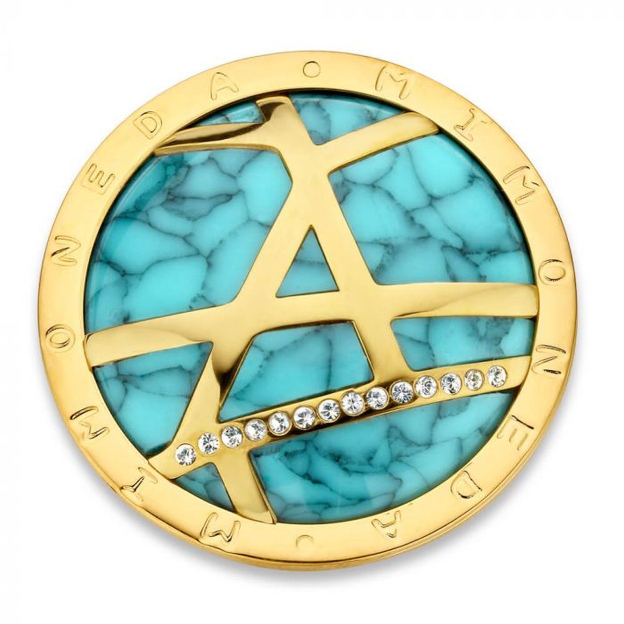 MI MONEDA GEMAAKT VAN EDELSTAAL, MAAT: L