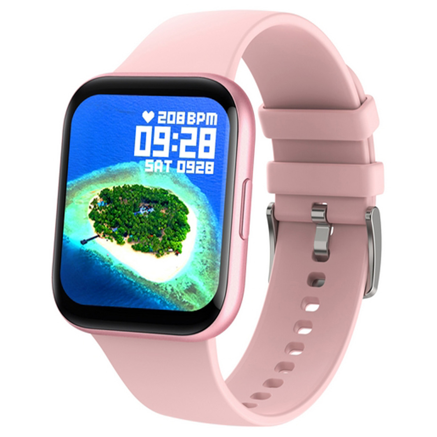 SMARTY2.0 SW033D Smartwatch Roze 44mm
Dit Smarty Smartwatch horloge met nr: SW033D is een stap in de toekomst. De rechthoekige rosékleurige kast is gemaakt van aluminium met een gorilla glas en aan de kast zit een roze siliconen band. Het horloge heeft een doorsnee van 44mm en is spatwaterdicht. Het horloge is sportief, stijlvol, maar zeker gebruiksvriendelijk. Om door apps, berichten en tekst te bladeren hoeft je alleen maar op het glas te tikken of op de knop te drukken. 

Merk:
SMARTY2.0
Smartwatches verbinden je met de wereld. 
SMARTY2.0 biedt een brede keuze aan vormen en functionaliteiten. Een ronde of rechthoekige smartwatch? Eentje voor de smalle pols? Een ladies watch of een kids watch?  SMARTY2.0 heeft het allemaal.
De keuze qua functionaliteiten is onuitputtelijk: bluetooth bellen, stappenteller, hartslag- en bloeddrukmeter,  14 verschillende sporttrackers, menstruatie en ovulatie herinneringen, ingebouwde GPS, vind mijn smartphone en heel veel meer. Maak je eigen keuze.
Iedere SMARTY werkt zowel met iOS als met Android en is moeiteloos via een QR-code te koppelen met iedere mobiele telefoon. Misschien wel dé makkelijkste smartwatch voor iedereen.
SMARTY2.0 staat voor hoge kwaliteit in een betaalbaar prijssegment: € 79 - €  199.

Highlights:
- Geschikt voor Android iOS  
- De Smartwatch heeft een siliconen kast beschermer  
- Hoge batterij efficientie
- 24 uur hartritme meting
- Anti stress meter
- Door de verschillende meters en tellers is het mogelijk om onder andere de hartslag, stappen, snelheid, slaap, luchtdruk, stress, hoogte- en diepte te meten
- D.m.v. de ingebouwde GPS, is het mogelijk om offline te navigeren en achteraf je route terug te kijken (zonder dat de telefoon in de buurt is)
- Spatwaterdicht