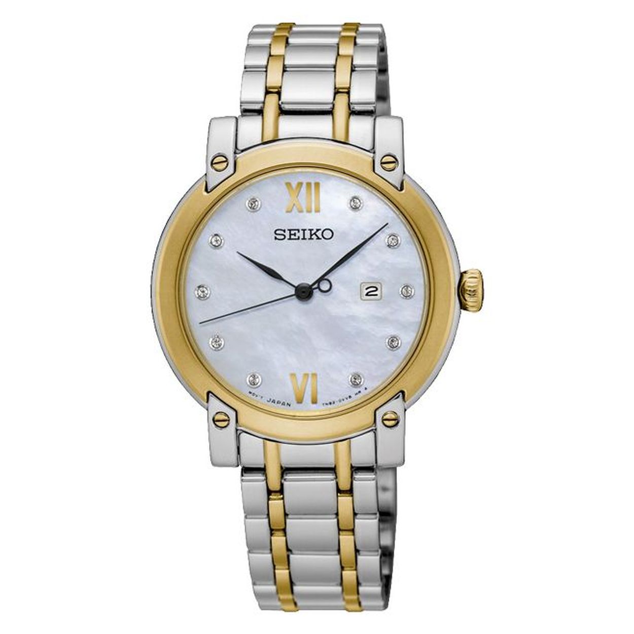 stijlvol bicolor dameshorloge seiko