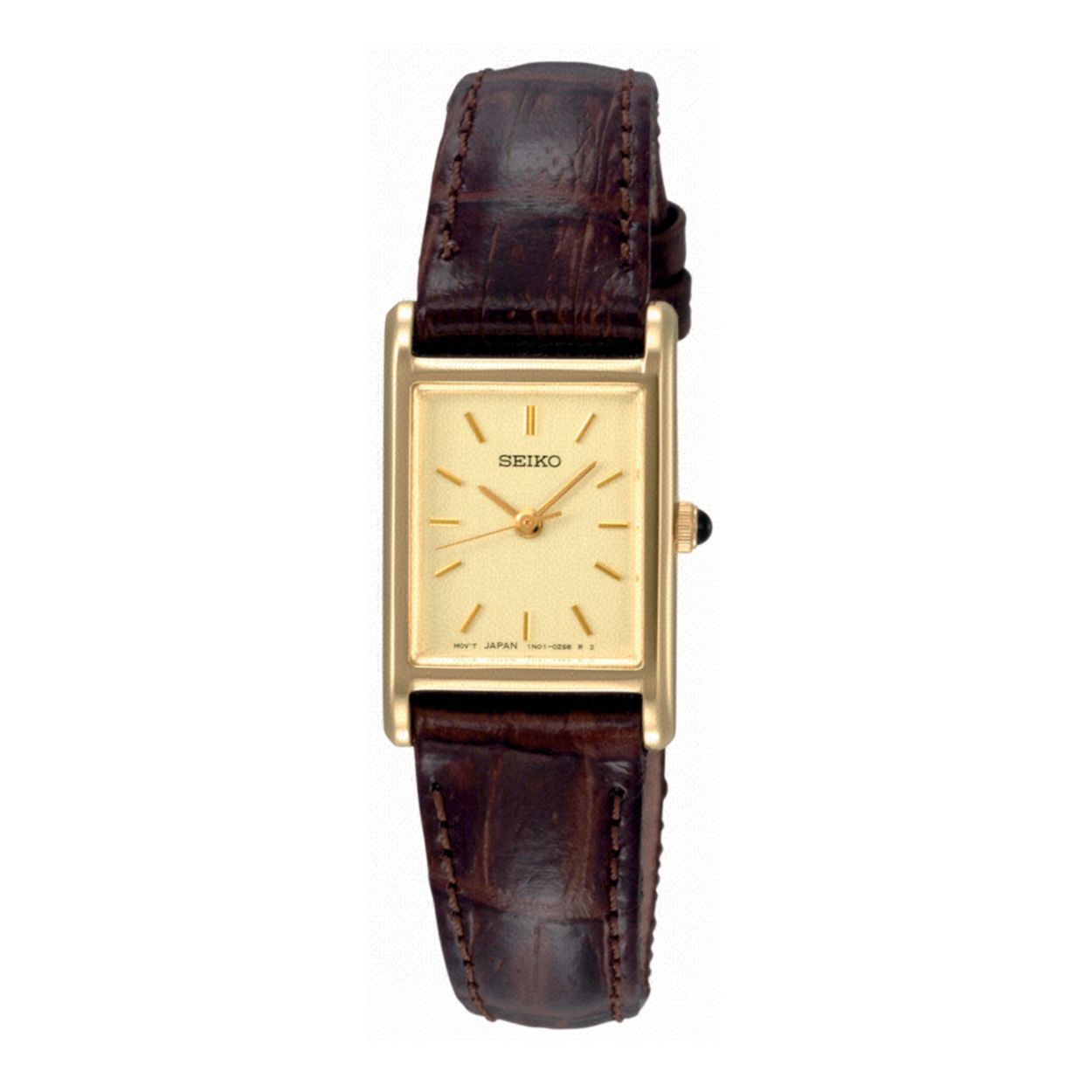 Dit dameshorloge is van het merk Seiko. Het is een analoog horloge gemaakt van staal. De diameter van de kast is 27 mm en de kast is 7 mm dik.
De verdere specificaties van het horloge zijn als volgt:
Glassoort: hardlex mineraal glas
Bandbreedte: 17
Kastmateriaal: staal
Waterdichtheid: 5 ATM
Techniek: quartz