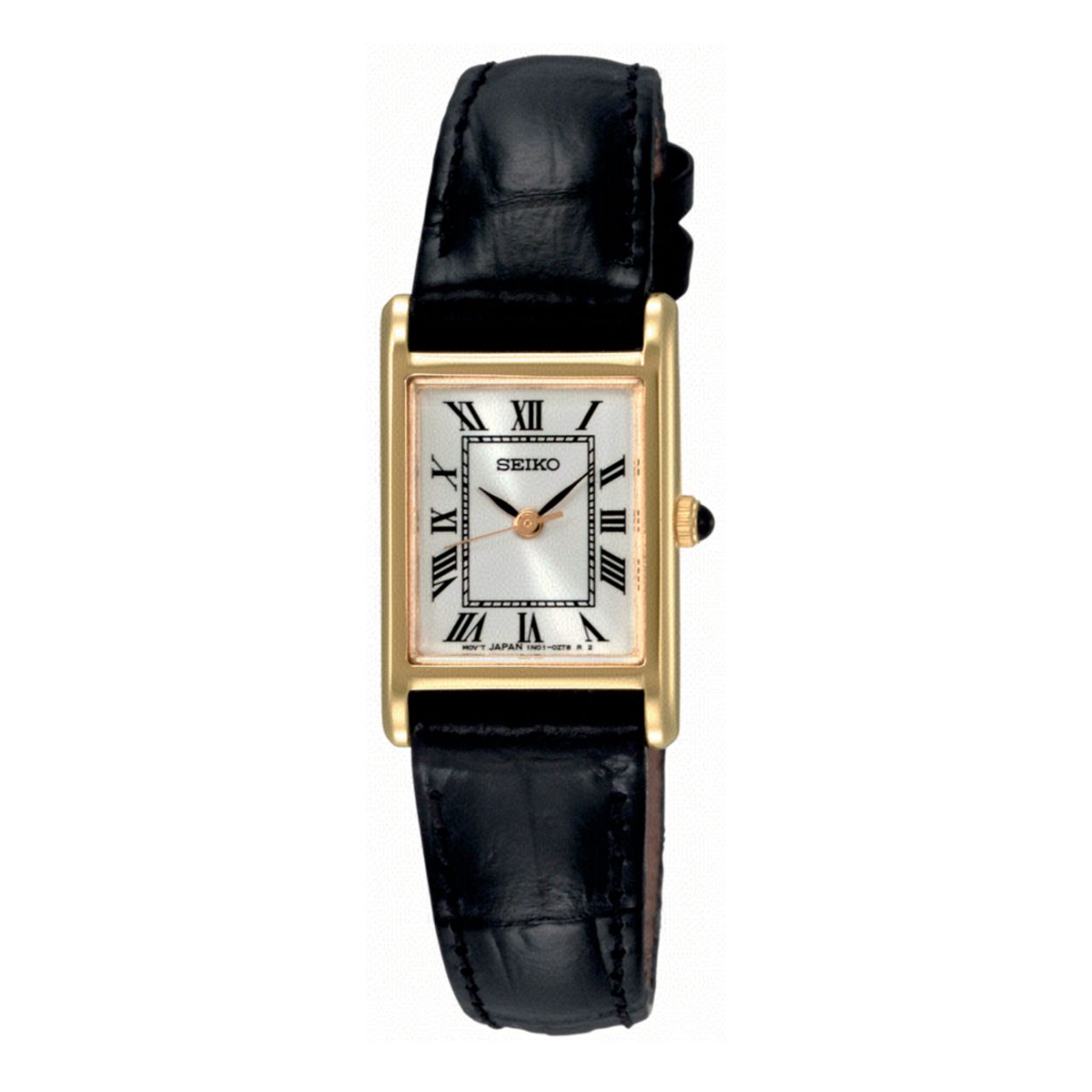 Dit dameshorloge is van het merk Seiko. Het is een analoog horloge gemaakt van staal. De diameter van de kast is 28.7 mm en de kast is 8 mm dik.
De verdere specificaties van het horloge zijn als volgt:
Glassoort: hardlex mineraal glas
Bandbreedte: 12
Kastmateriaal: staal
Waterdichtheid: 10 ATM
Techniek: quartz