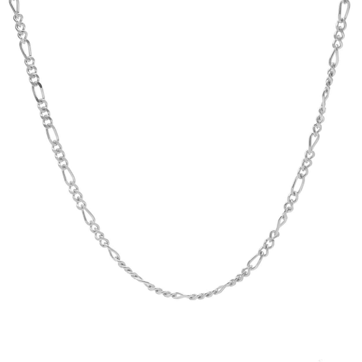 Mooi zilveren collier van Karma met een figaro schakel. Collier is in lengte te verstellen van 38cm tm 45 cm.