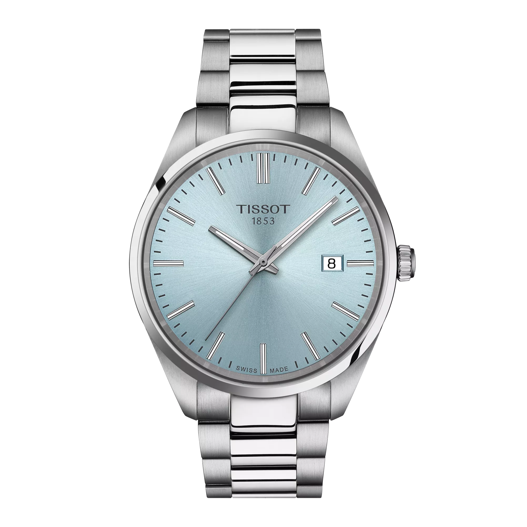 Tissot - PR 100 Quartz 40mm, blauwe wijzerplaat, 100 meter WR, Saffierglas - T1504101135100