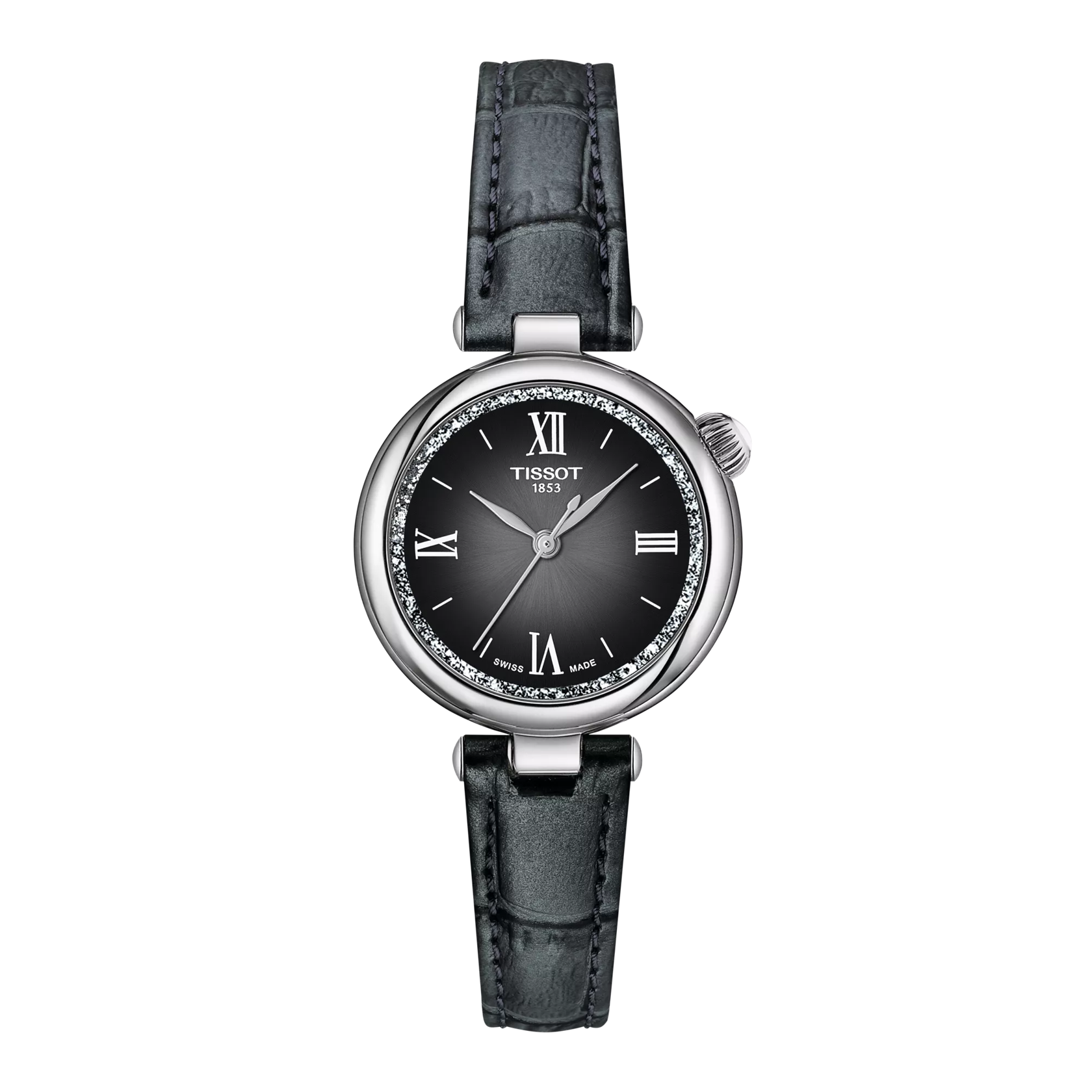 De Tissot Desire, modelnummer T1520101603800, is een elegante polshorloge met een roestvrijstalen kast en saffierglas. Het heeft een echte leren band van 28 mm breed. Dit horloge is licht van gewicht (31g) en biedt een waterbestendigheid van 5 bar. Voor de beste uitstraling, draag het bij formele of zakelijke kleding. Geen datumfunctie inbegrepen.