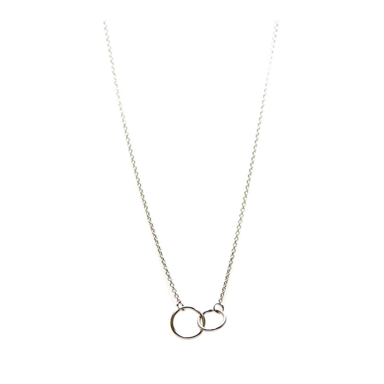 zilveren Karma collier, Double Circle Silver