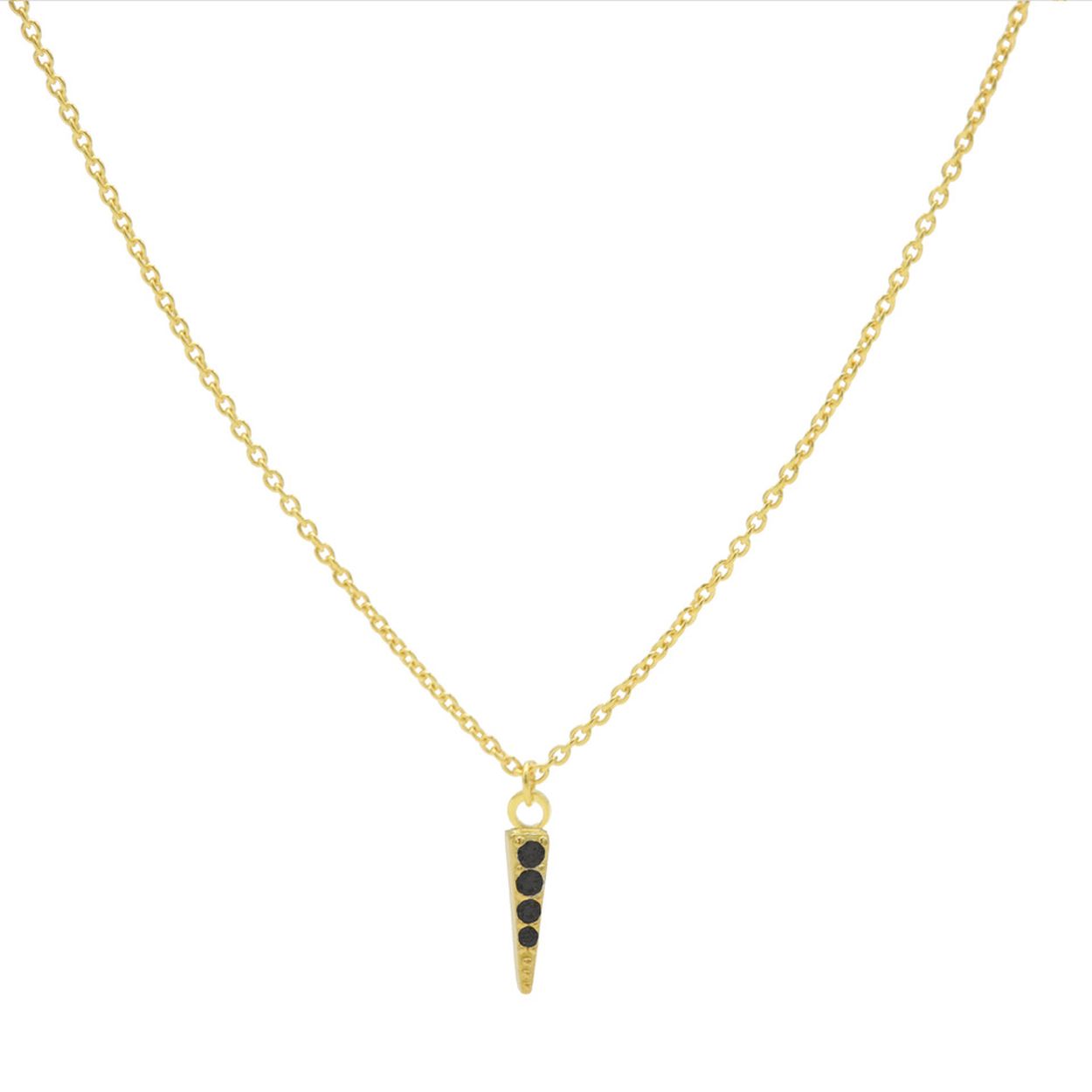 Collier Zwart Zirconia Cone Goldeplated

De Necklace Cone Zirk ketting van Karma is een echte eyecatcher. Deze prachtige ketting is gemaakt van sterling zilver en is voorzien van glinsterende details in het bedeltje. Of je nou gaat voor een stoere of een chique look, deze ketting past overal bij.

SKU	                T220B
Kleur	                Goud
Materiaal	        Verguld
Lengte Ketting	38-45 cm
Merk	                Karma Jewelry