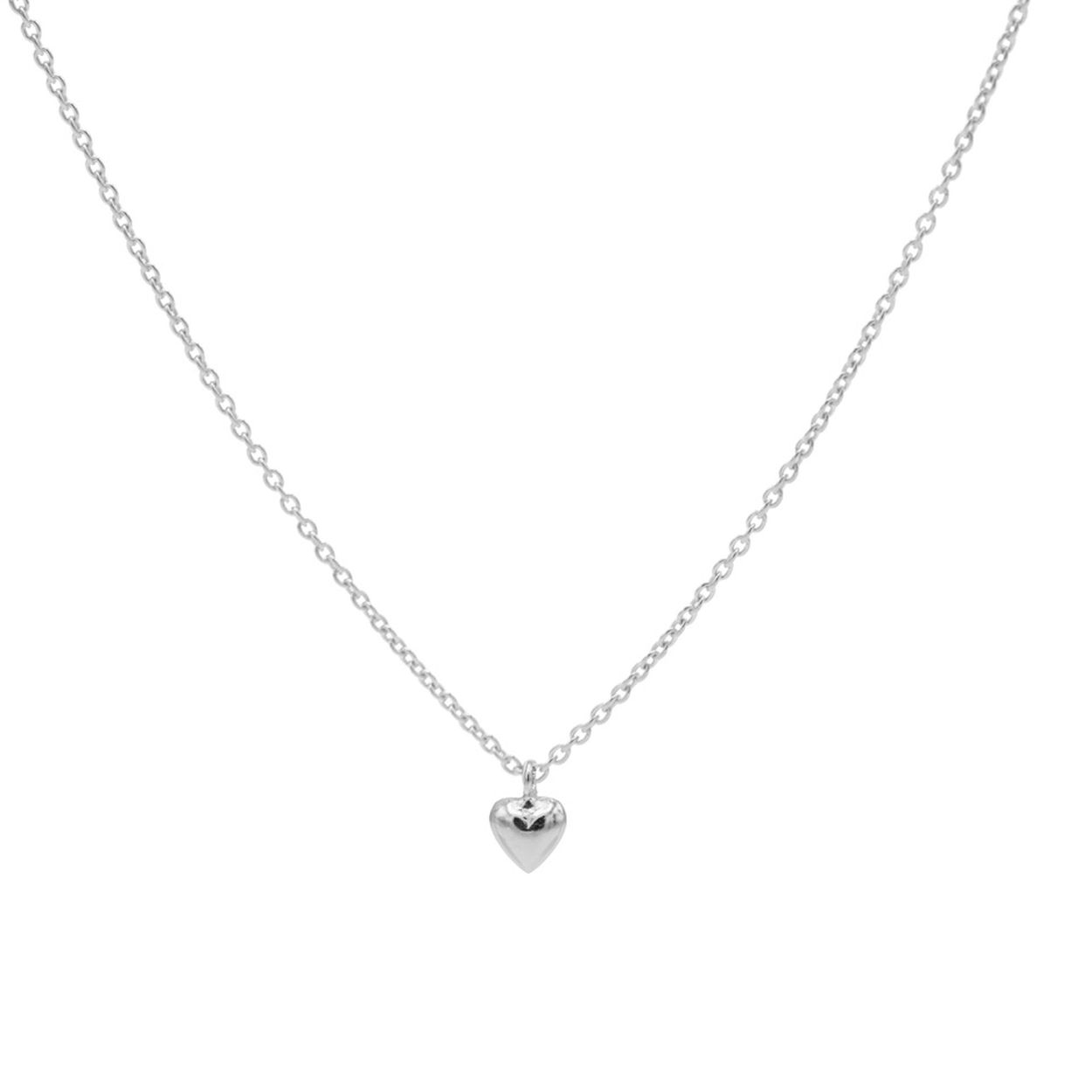zilveren Karma collier, 3D Heart Silver
