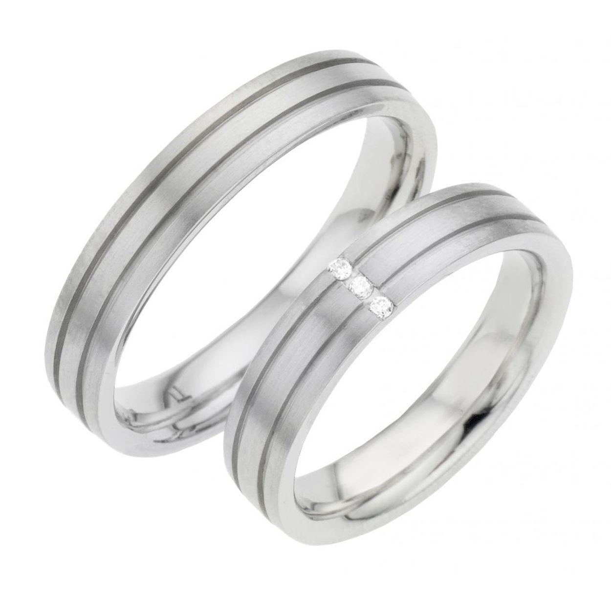 Alliance Trouwringen T453. Deze ring is gemaakt van Titanium.