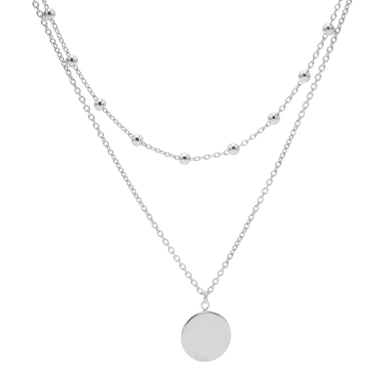 Double Necklace Dots Disc Silver

Dit is een prachtig collier van het merk Karma. De lengte is: 38-45 cm

SKU	                T80
Kleur	                Zilver
Materiaal	        Zilver 925 Sterling
Lengte Ketting	38-45cm
Merk	                Karma Jewelry

Yes! Deze fijne 925 sterling zilveren dubbele ketting van Karma met balletjes en een disc mag niet ontbreken in jouw sieraden collectie! Deze echt zilveren Karma kettinkjes zijn een grote trend! Deze dubbele ketting bestaat uit een ketting vol met balletjes verdeeld over het kettinkje en een iets langer kettinkje met daaraan een disc. Deze prachtige dubbele Karma ketting is gemaakt van 925 sterling zilver en kan dus niet verkleuren. Creëer jouw eigen grote necklaceparty met deze dubbele Karma ketting.

Materiaal: 925 sterling zilver
Vorm: dots disc
Kleur: zilver