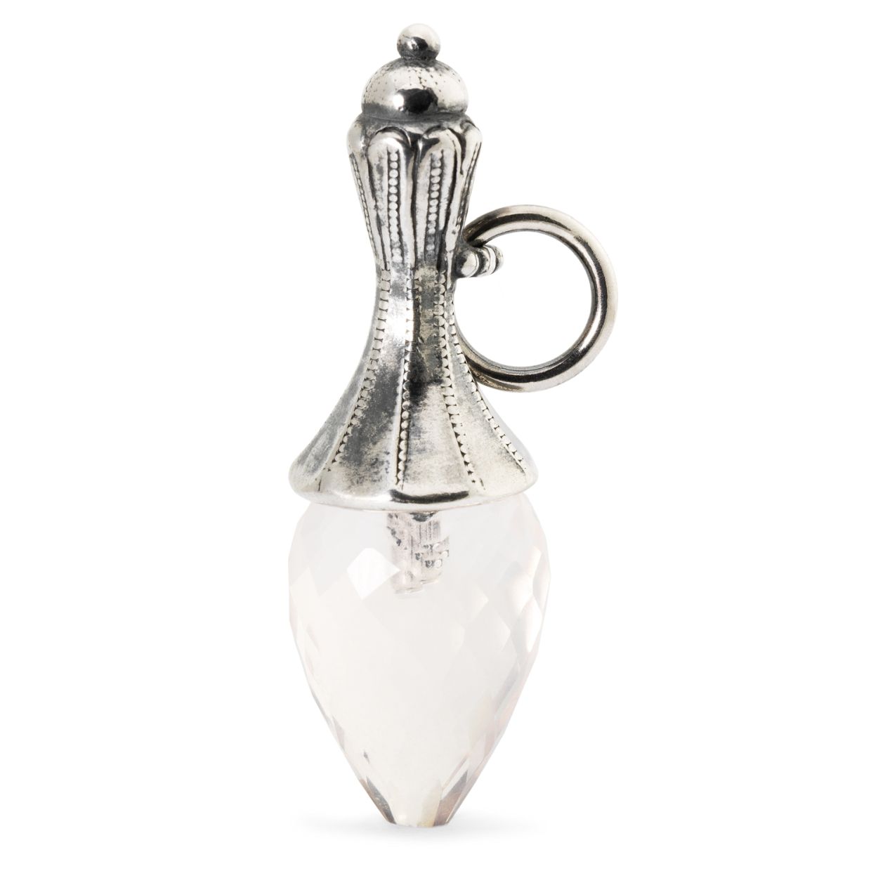Druppels van genot
Flacon van zilver en rozenkwarts, de steen voor het hart.
Designer: Søren Nielsen