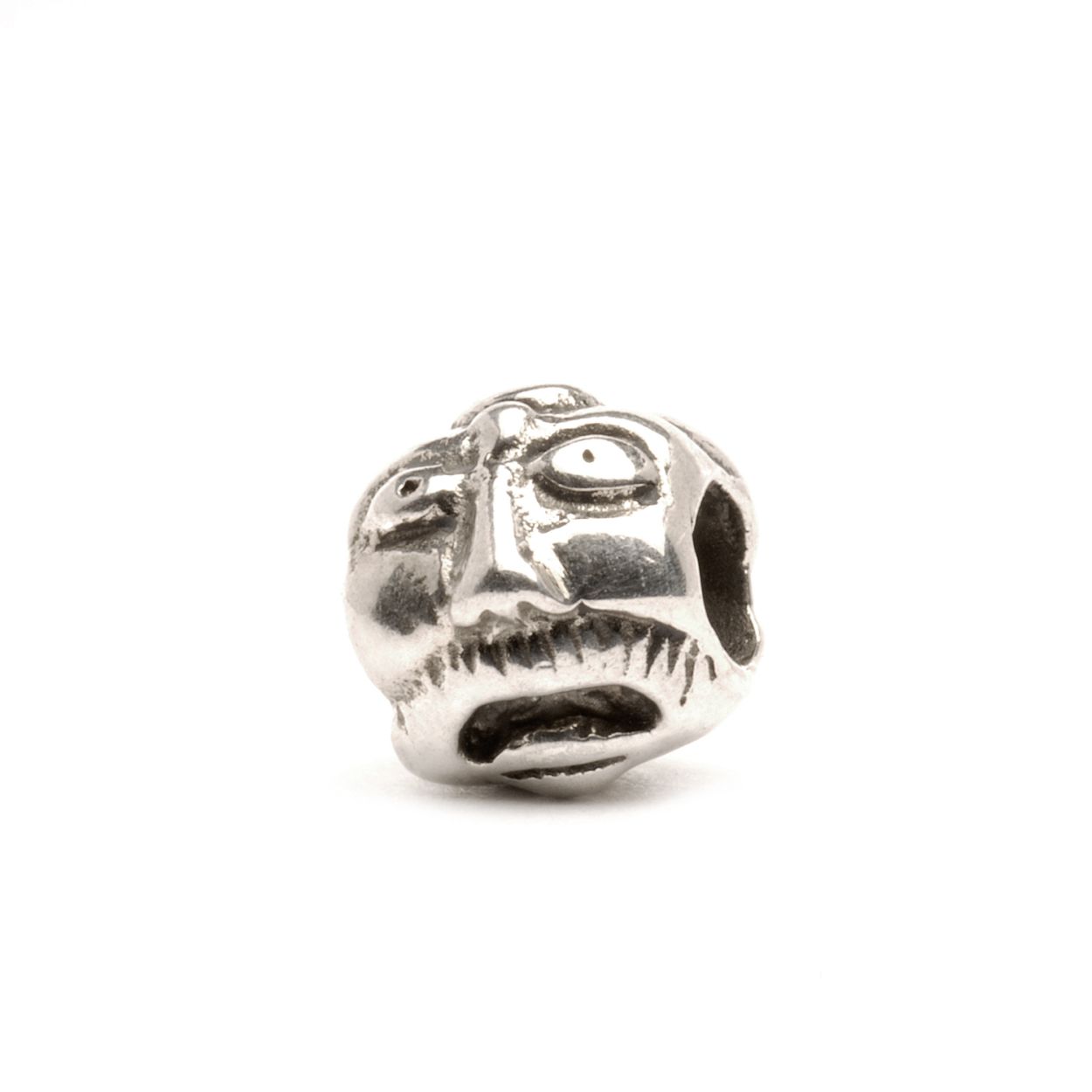Trollbeads Gezichten: Als je deze Trollbead om zijn as draait toont hij zes verschillende gezichten. Sommige gelukkig sommige verdrietig. Deze kraal was een van de eerste die geproduceerd werd.