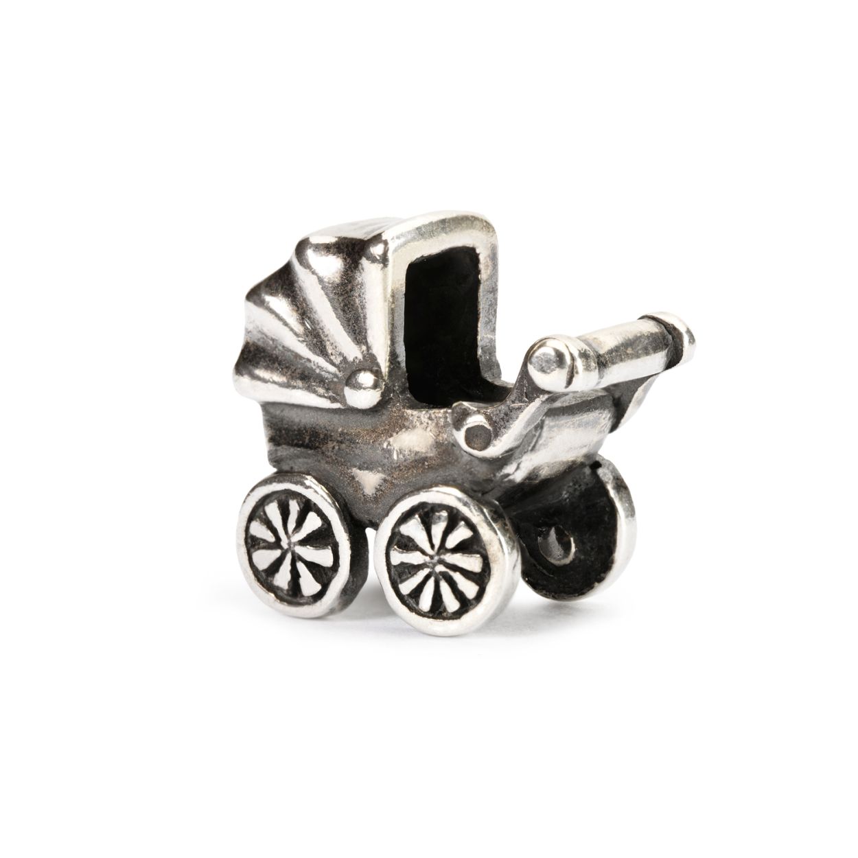Trollbeads Wandelwagen:  Symboliseert de zorg voor een nieuw begin en een nieuw leven dat op de wereld wordt gezet.