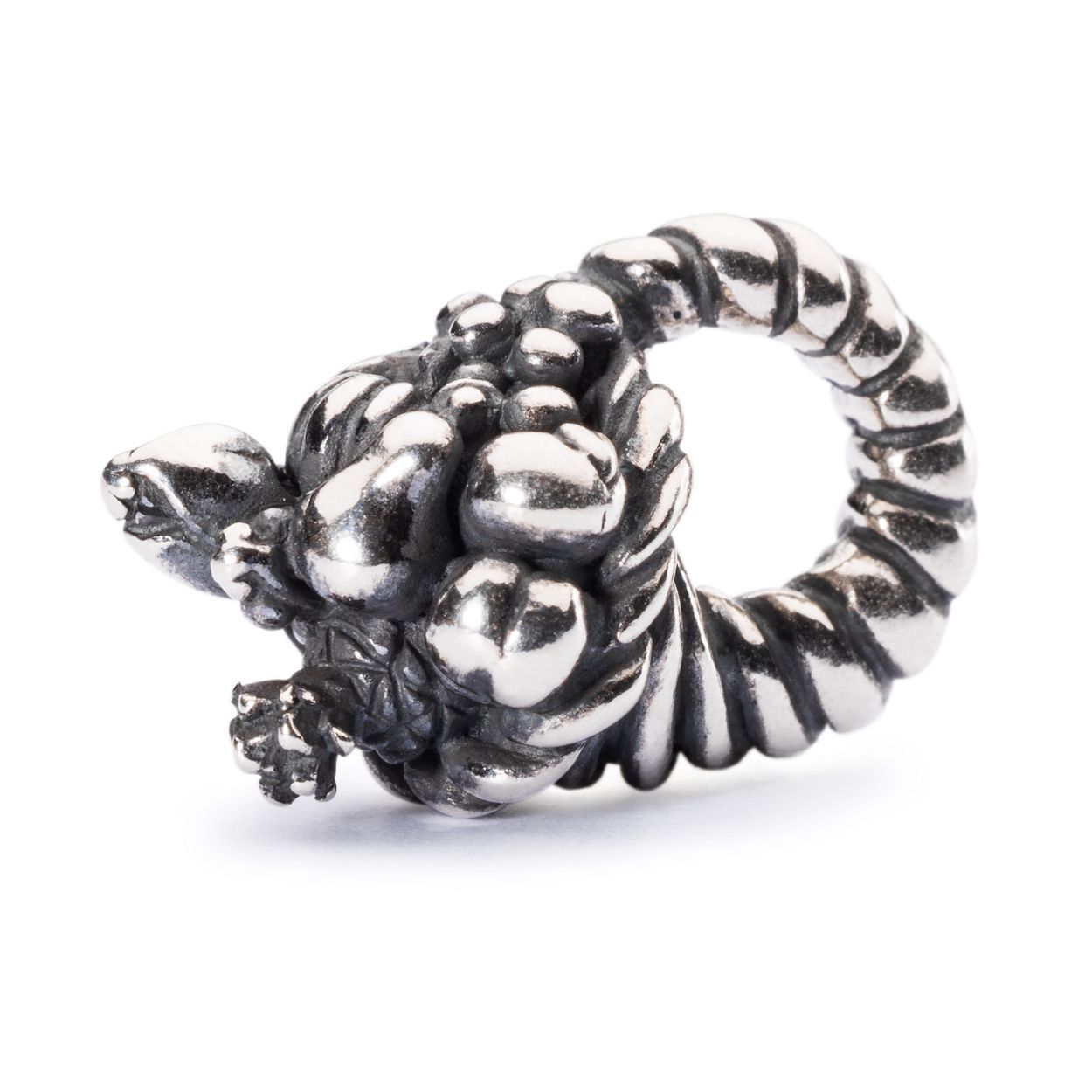 Trollbeads Hoorn des overvloeds: We zijn de natuur dankbaar voor de overvolle hoorn die op wonderbaarlijke wijze steeds weer wordt gevuld.