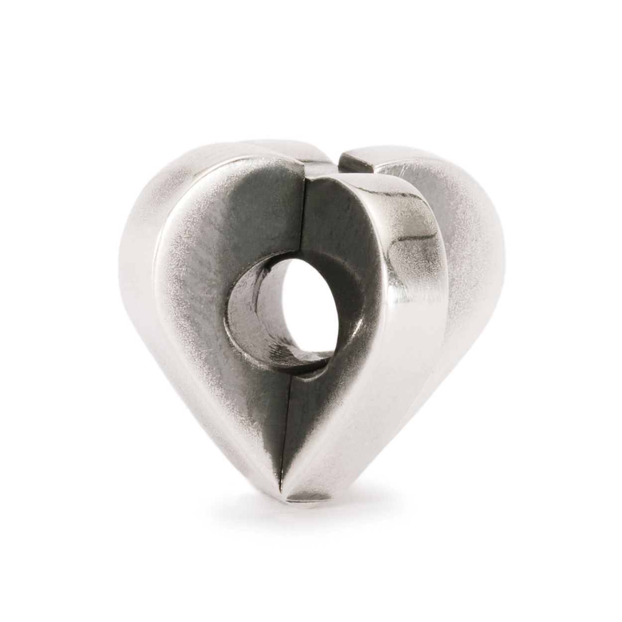 Dubbel hart: Twee harten samengesmolten in eeuwige liefde. 
(Tip: Deze kraal niet direct naast het slot plaatsen, plaats een stopper en/of kraal voor deze kraal)